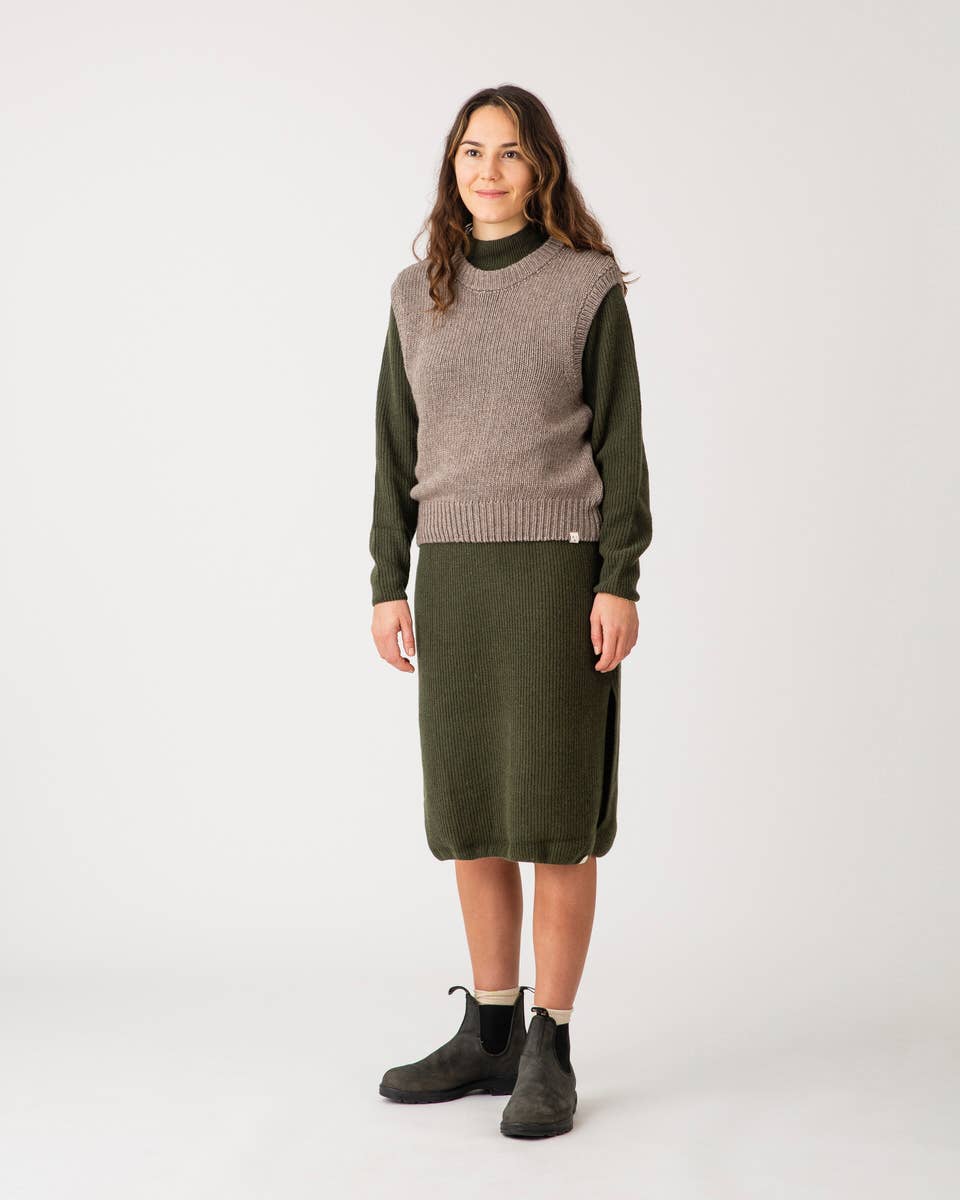 Slipover Knit Vest - Hare