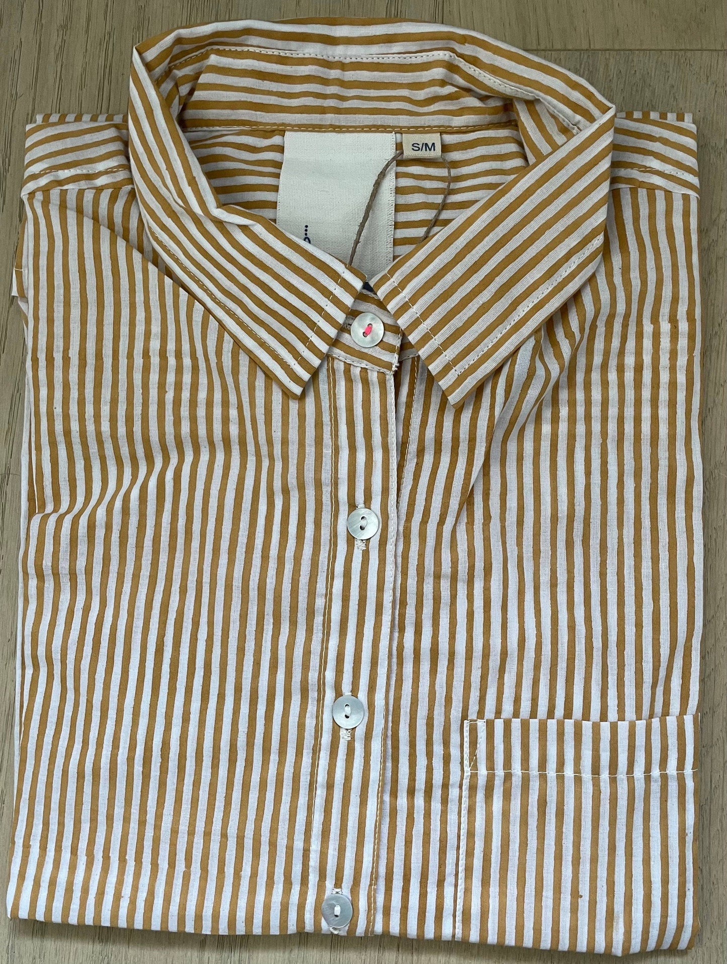 Good Boyfriend Shirt - Menswear Stripe Honeycomb