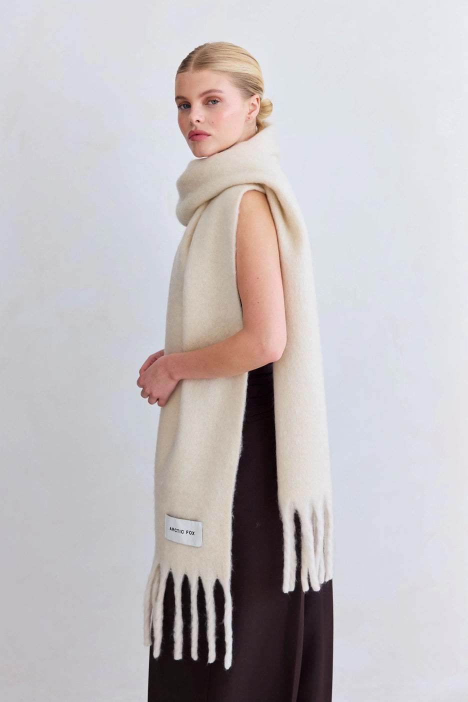 The Reykjavik Scarf - Pebble Beige