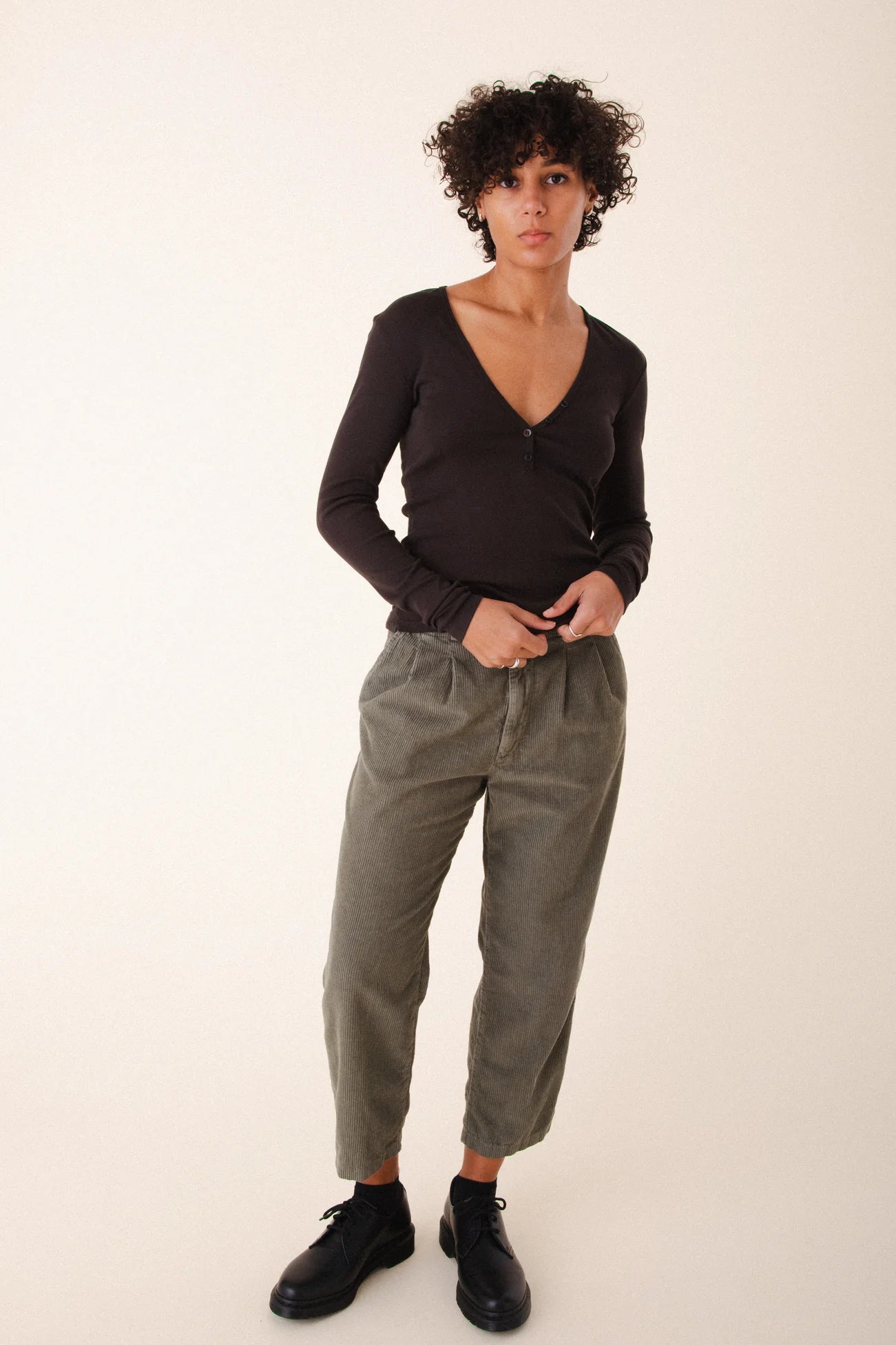 Deep Henley - Brown Out