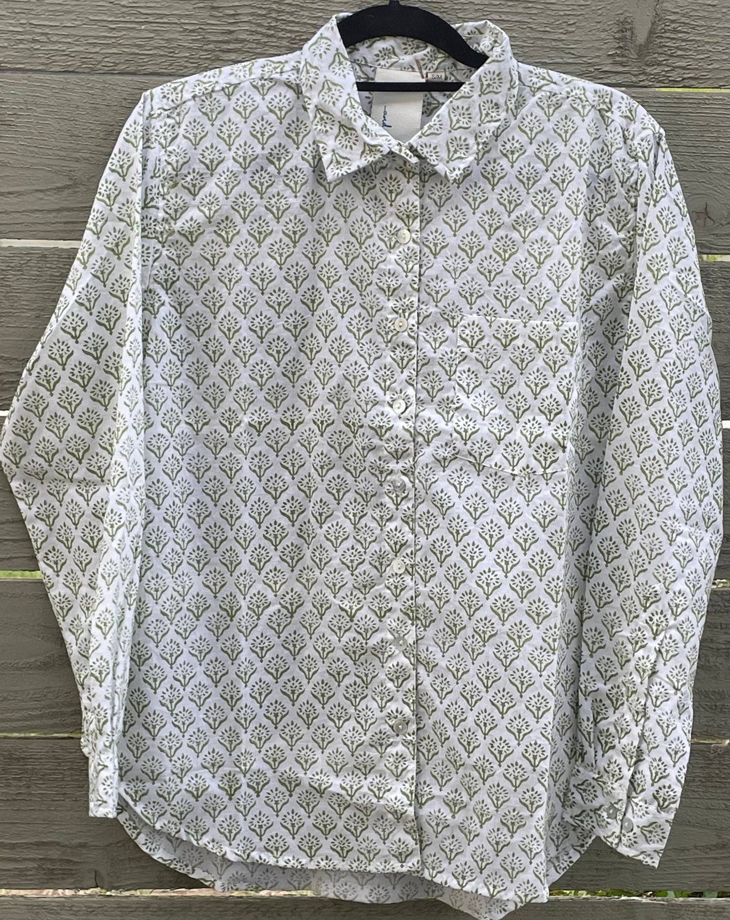 Good Boyfriend Shirt - Sunflower in Olive