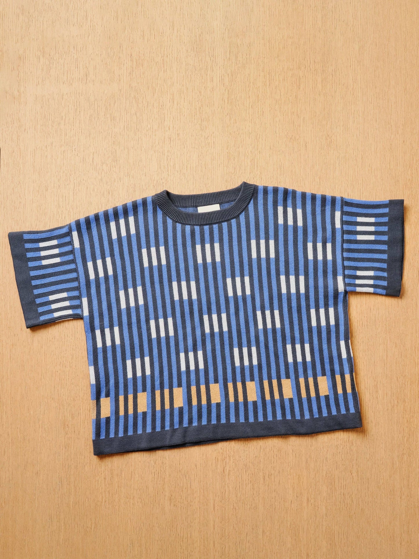 Bauhaus Short Sleeve Sweater Tee - Garnet