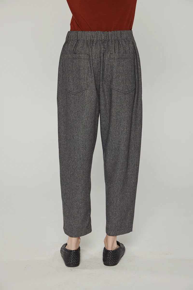 Wool Blend Herringbone Pants