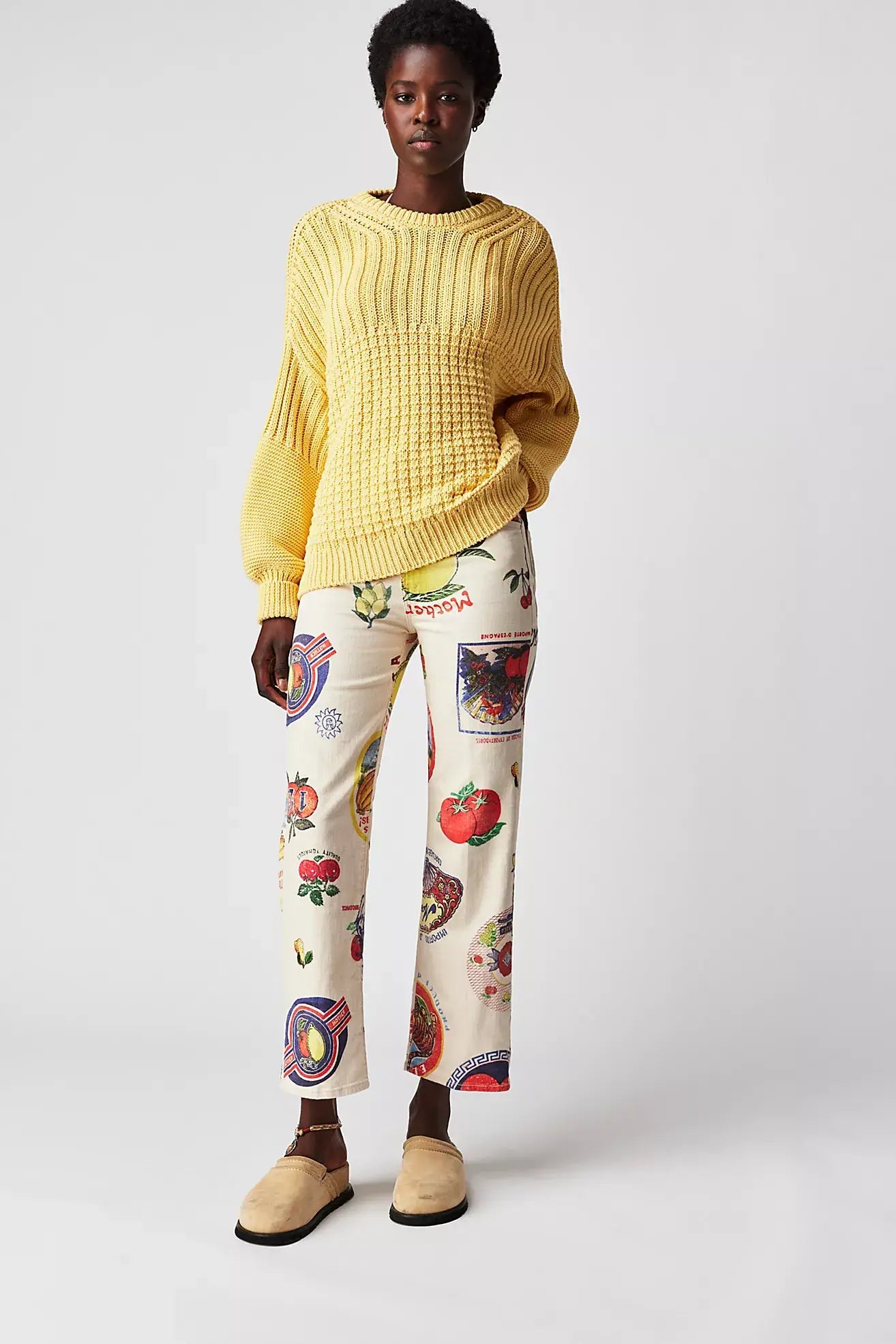 Delčia Organic Cotton Sweater - Lemon