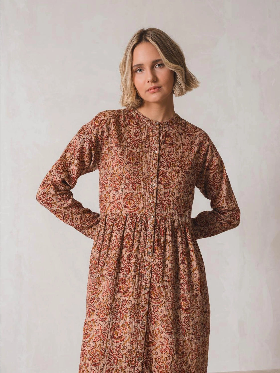 Batik Shirt Dress