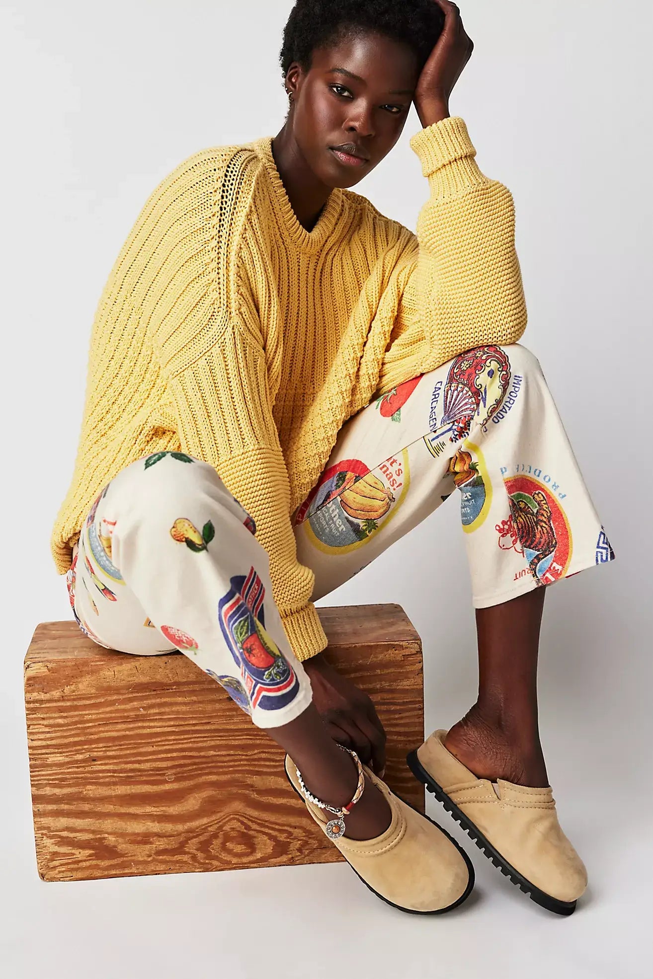 Delčia Organic Cotton Sweater - Lemon