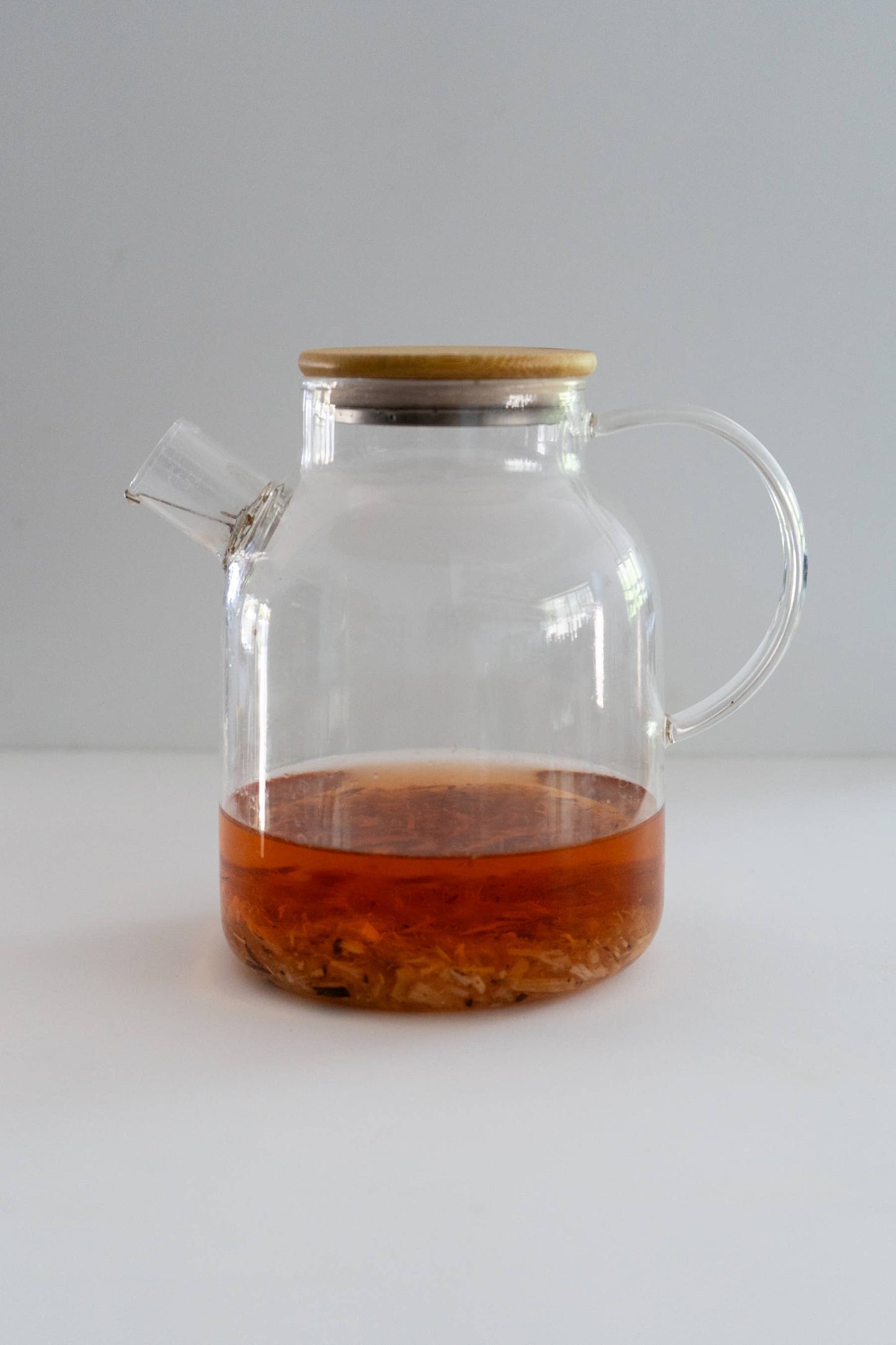 Teapot with Bamboo Lid - 1.8L / 60oz | Borosilicate Glass