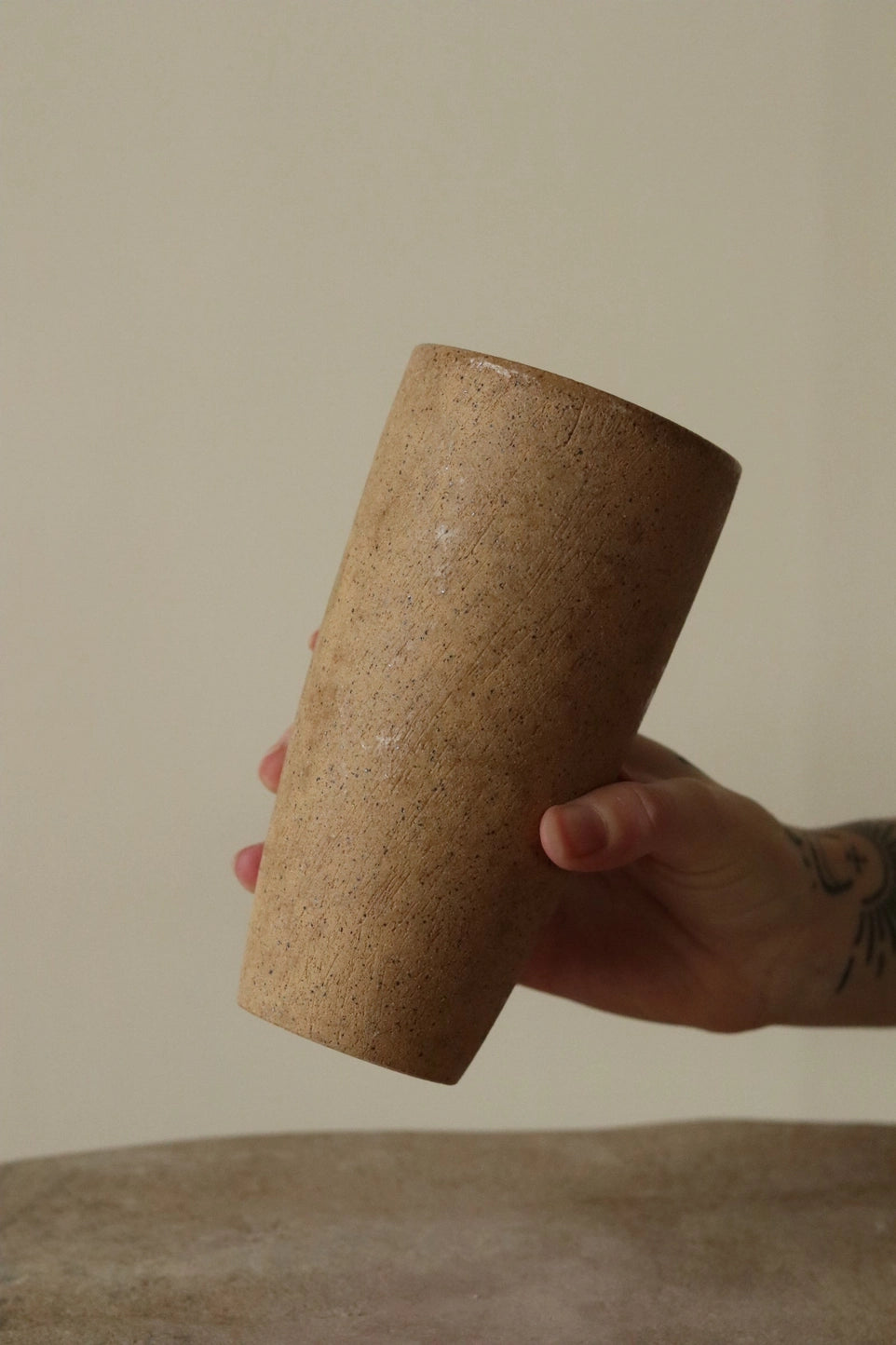 Buff Ancient Travel Mug - 18 oz.