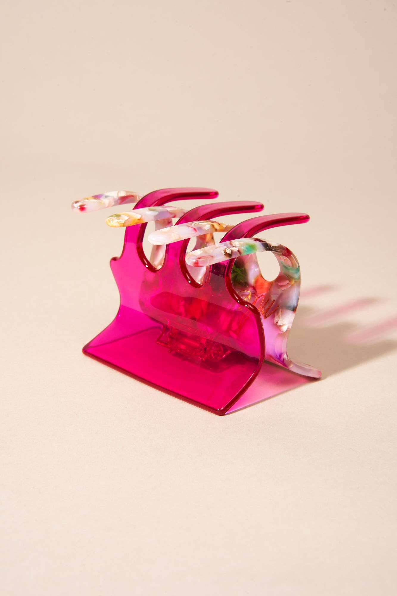 Gemini Hair Claw in Peony