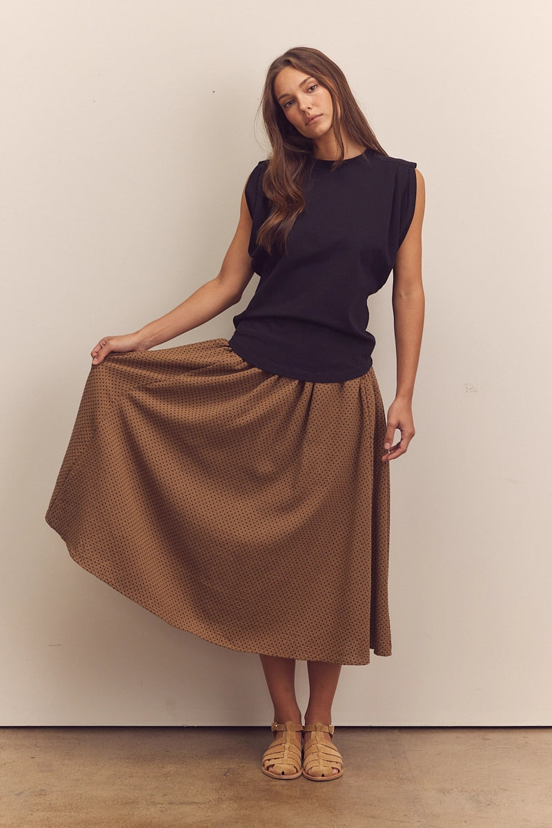 Midi Cotton Circle Skirt