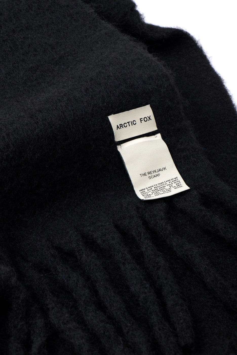 The Reykjavik Scarf with RWS Wool - Black