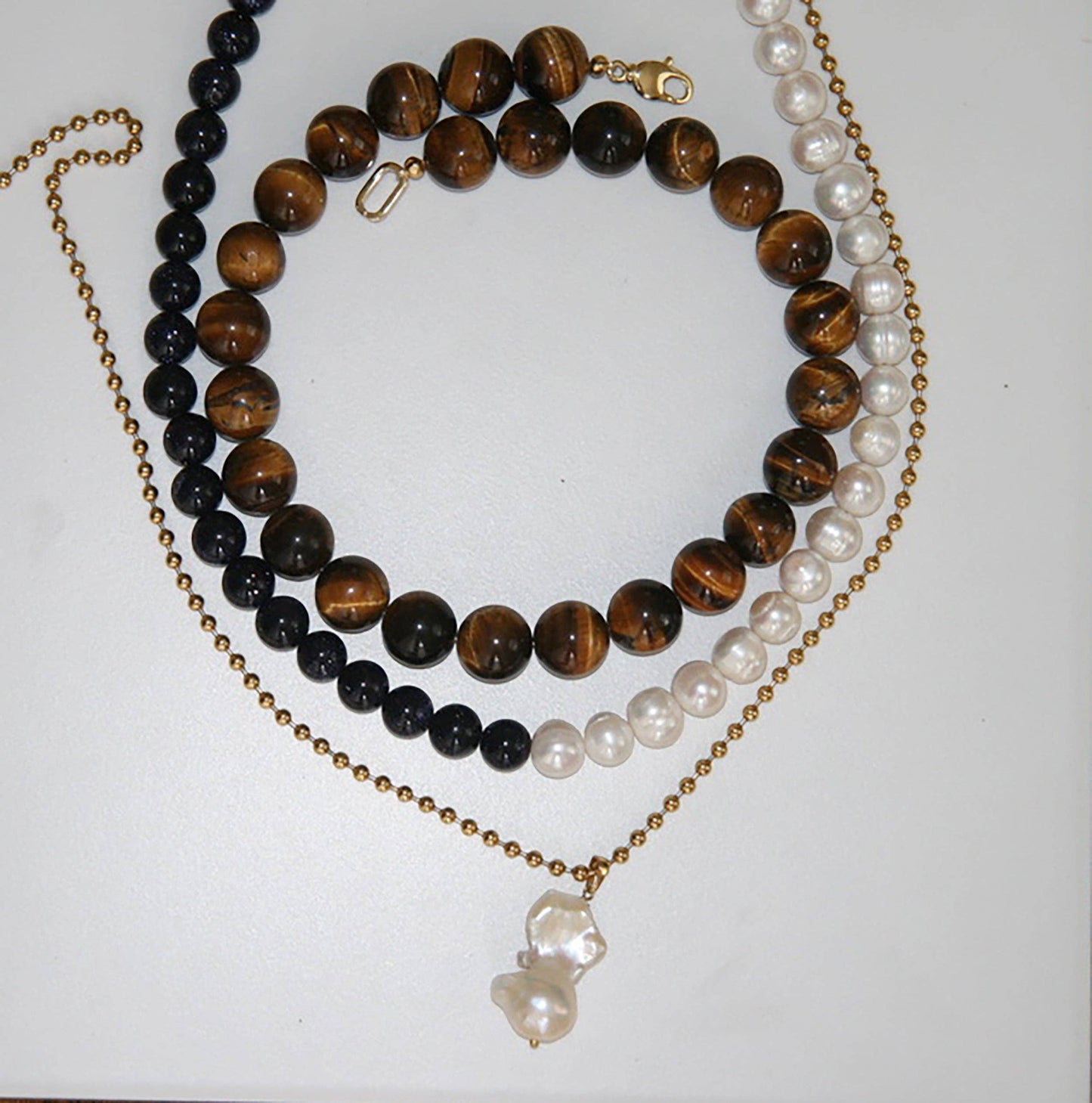 Tiger - By Orly Beaded Necklace