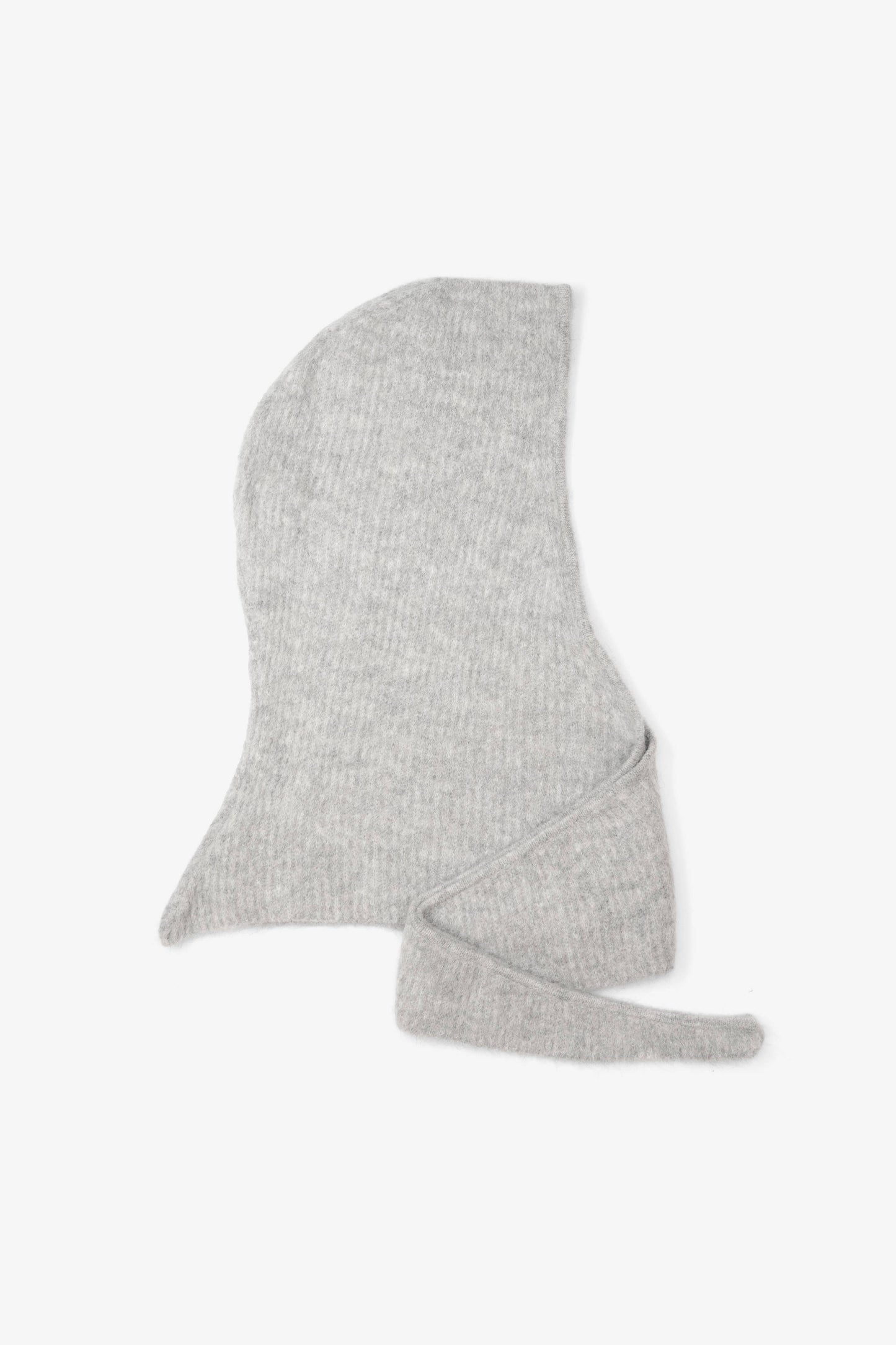 The Alpaca Hooded Scarf - Blizzard Grey
