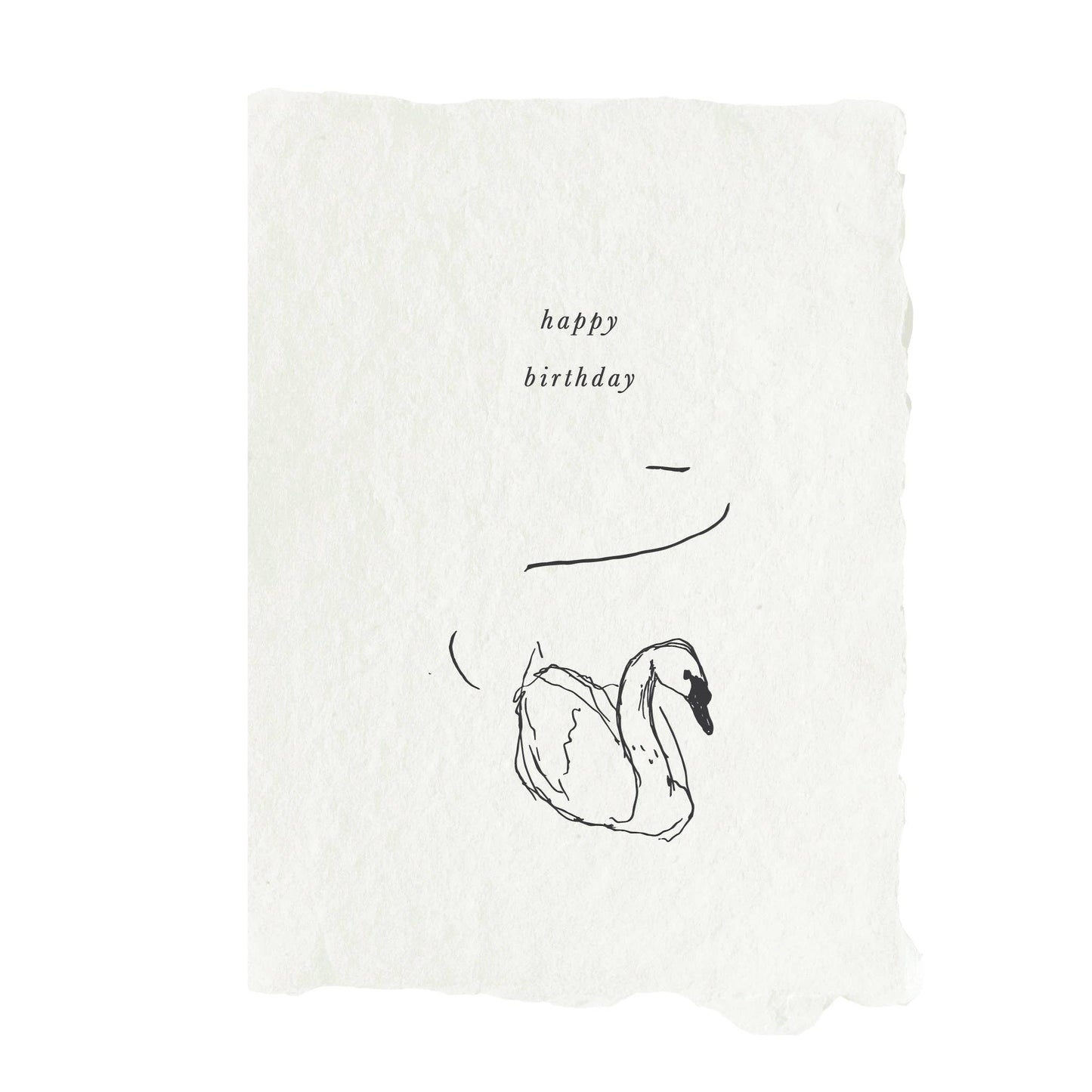 Swan - Handmade Birthday Card