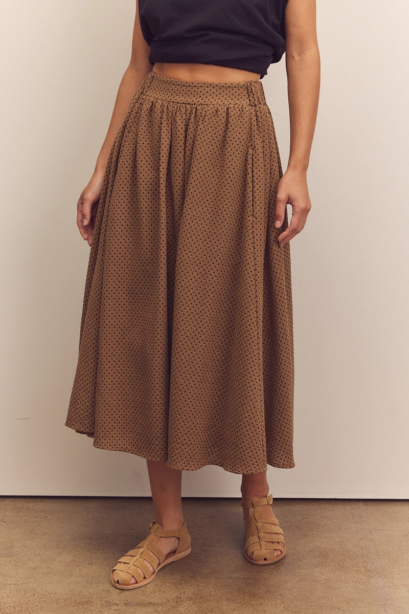 Midi Cotton Circle Skirt