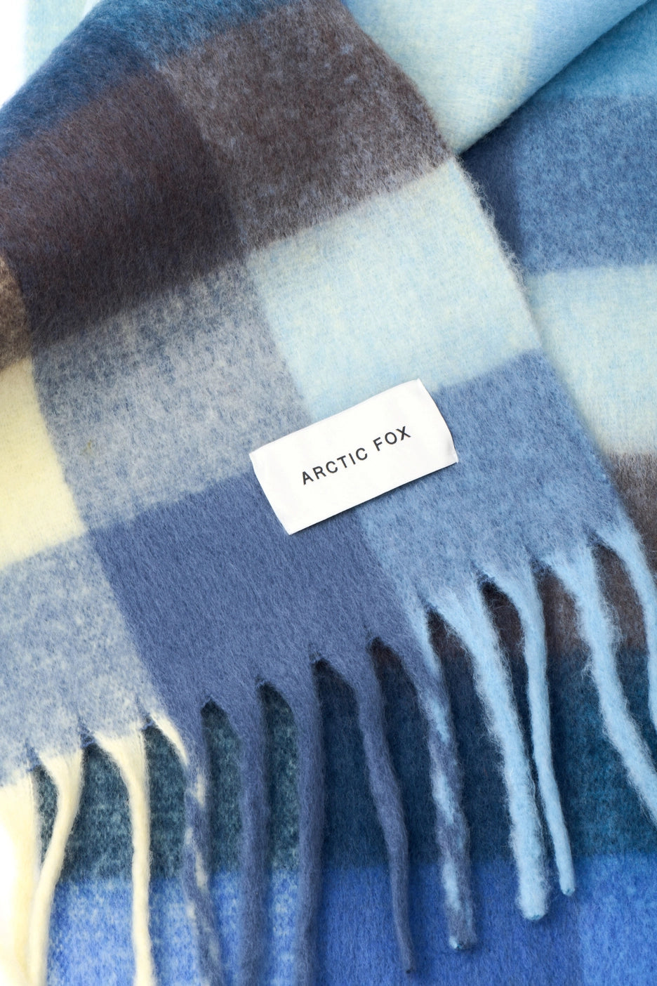 The Reykjavik Scarf - Blue Yellow Check