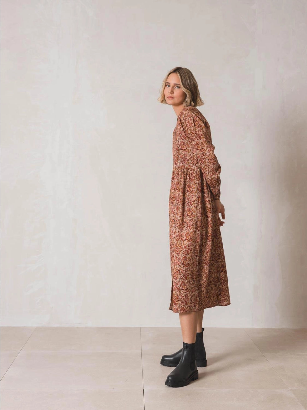 Batik Shirt Dress