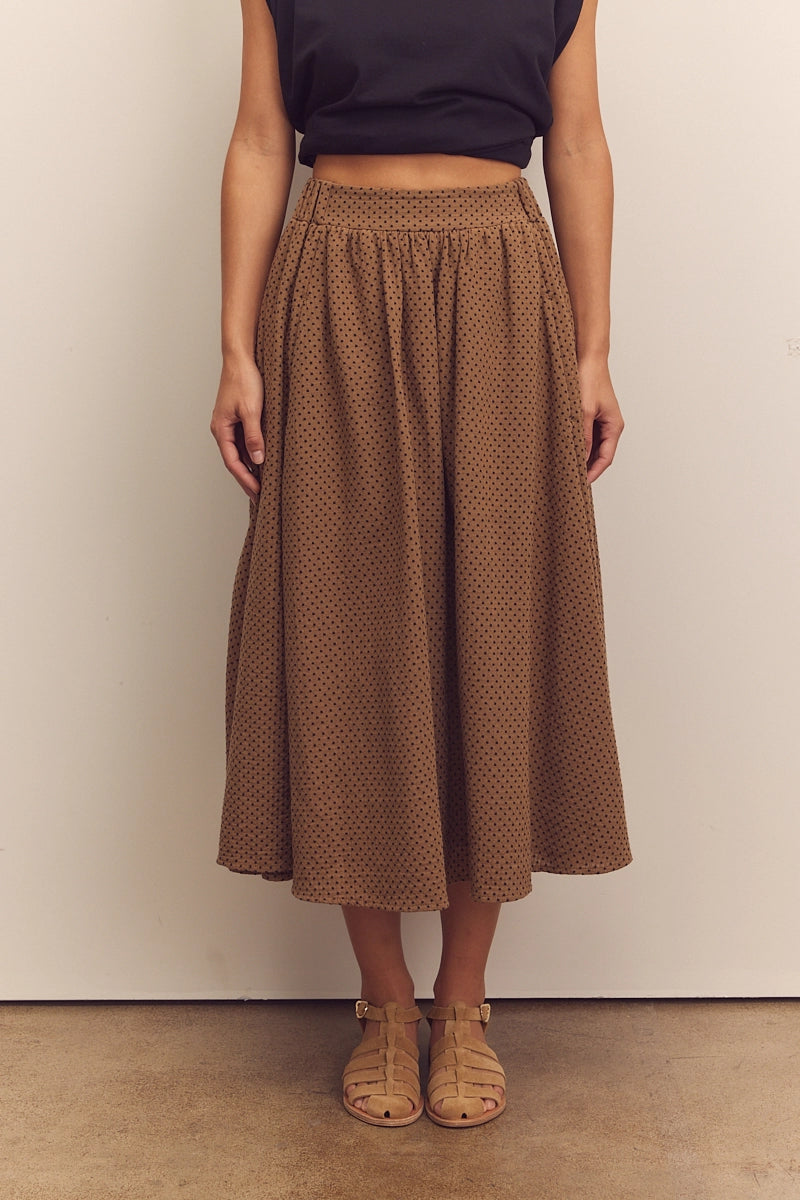 Midi Cotton Circle Skirt