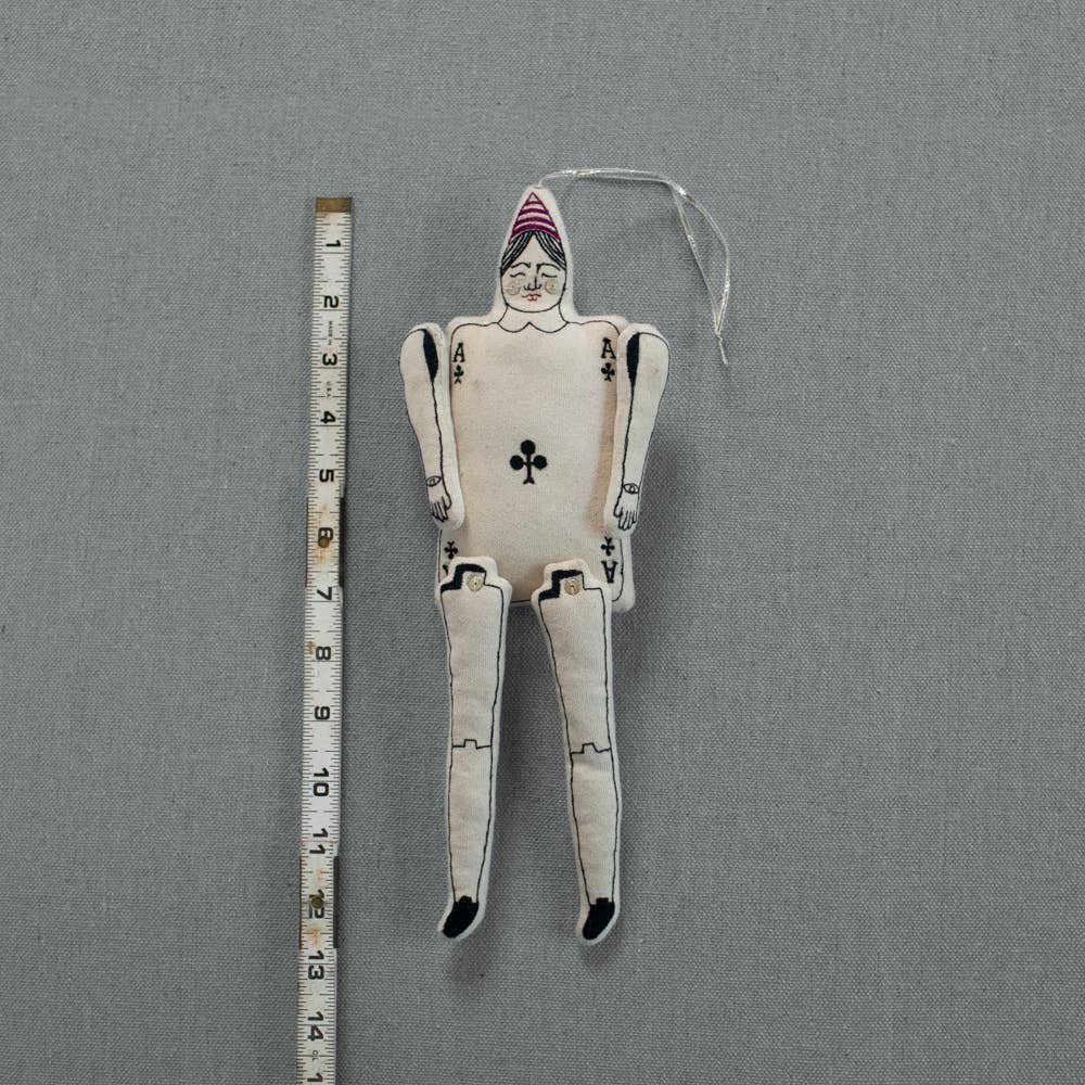Playing Card Person - Cotton Wall Hanging