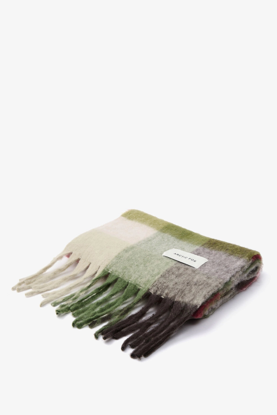 The Reykjavik Scarf - Mossy Green Check