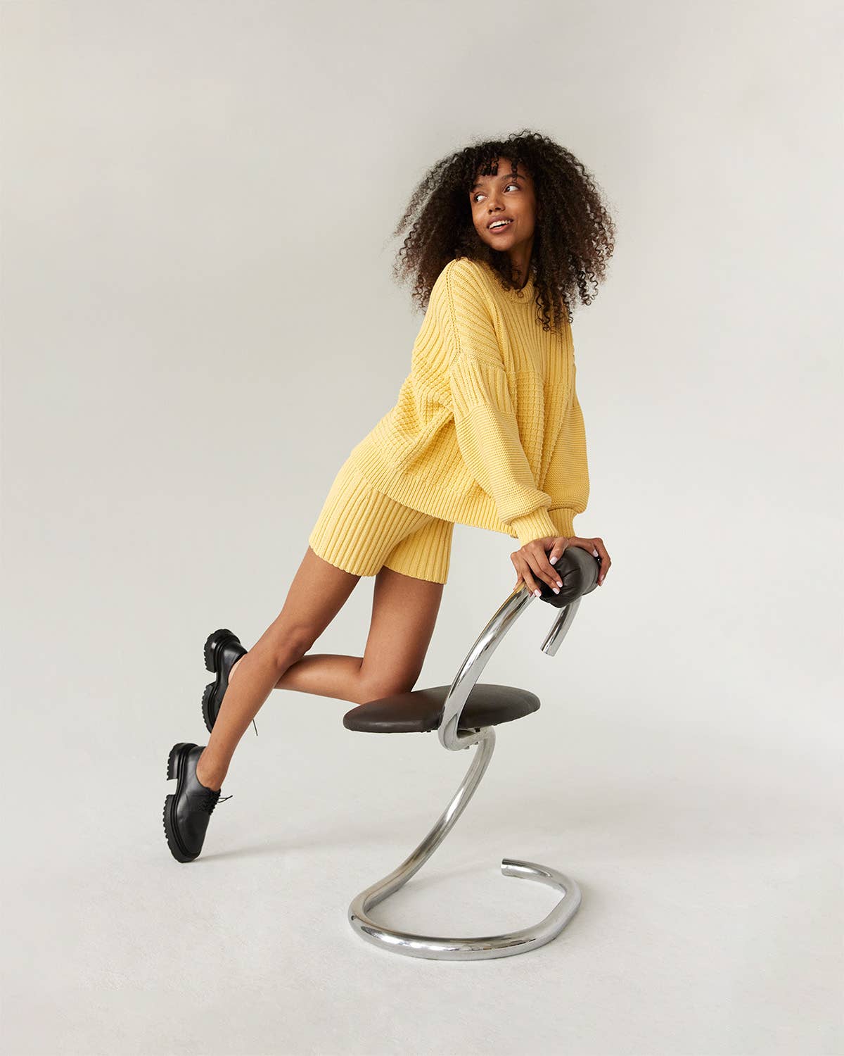 Delčia Organic Cotton Sweater - Lemon