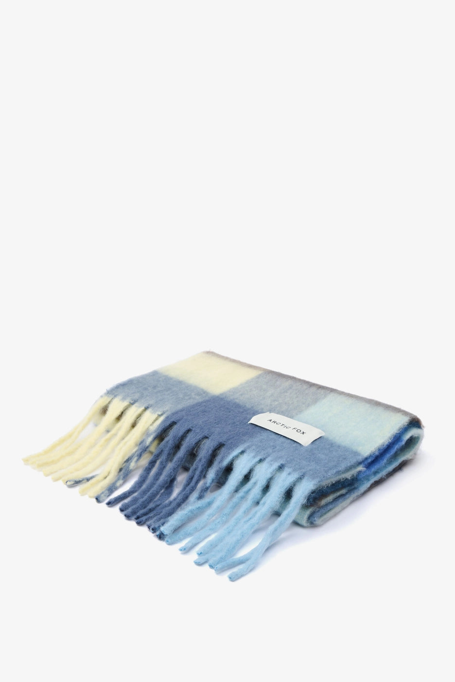 The Reykjavik Scarf - Blue Yellow Check