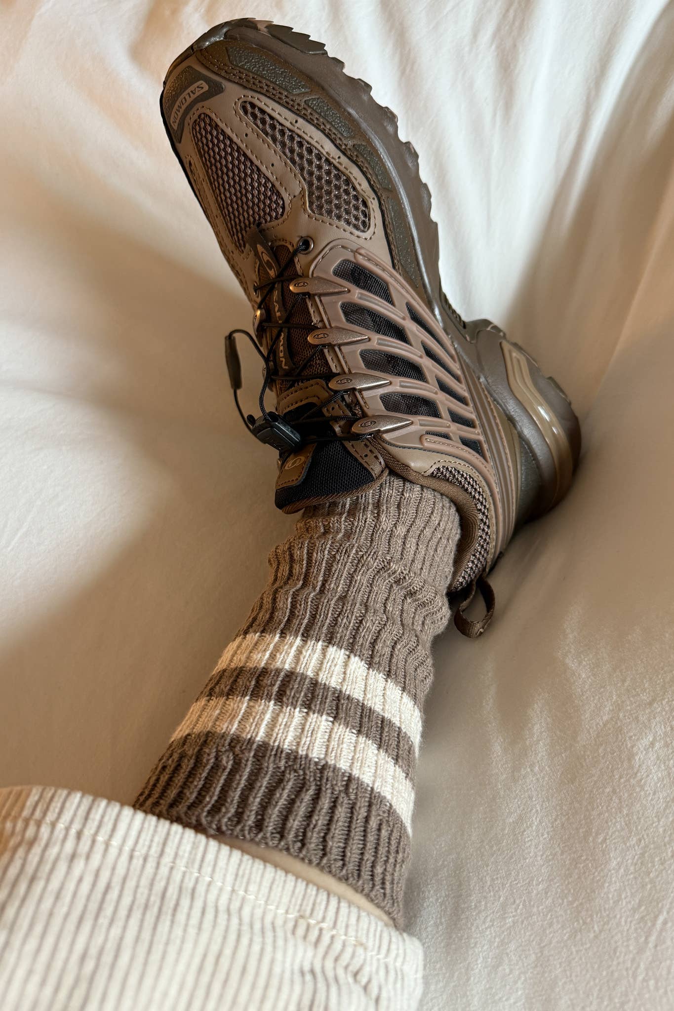 Cottage Varsity Socks - Flax Varsity