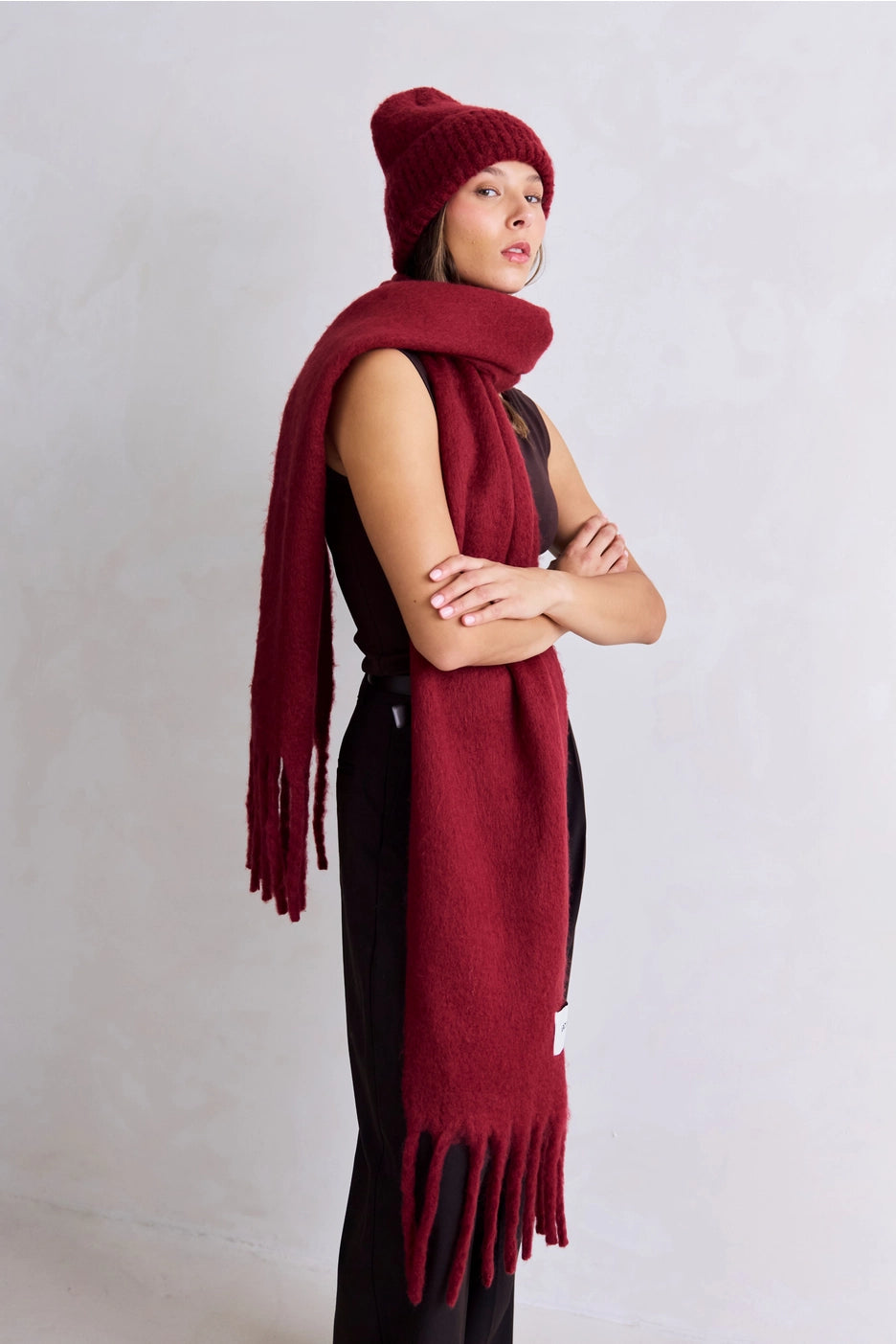 The Reykjavik Scarf - Burgundy
