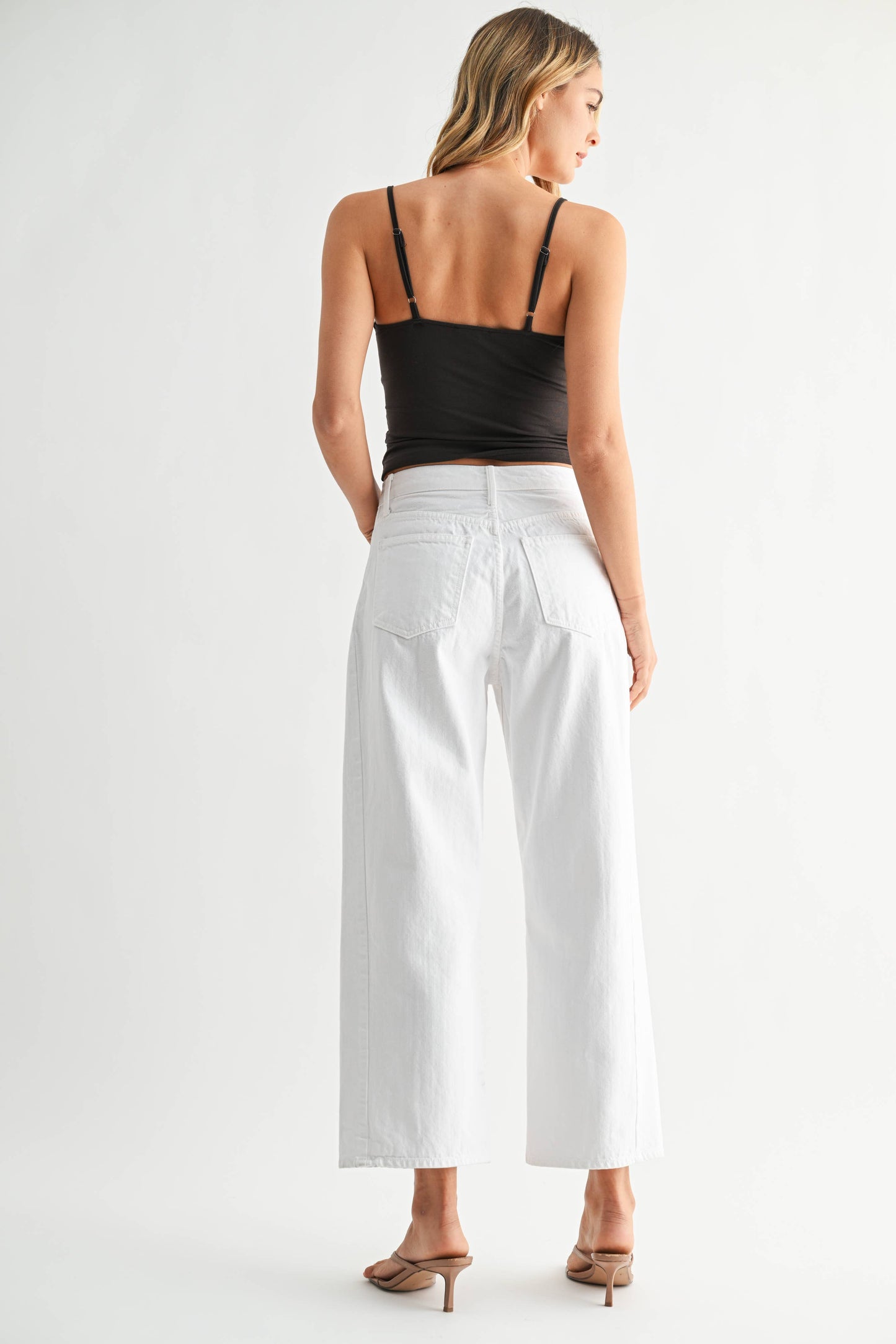 Barrel Jean Twist - Opt White