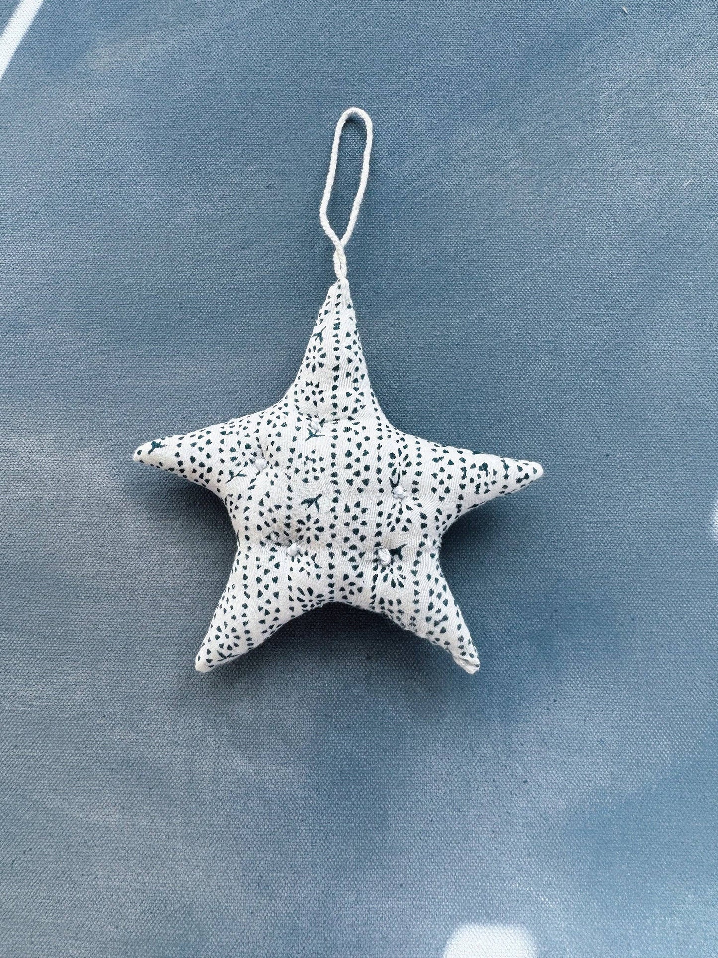 Star Ornament - Calico Stripe Lake