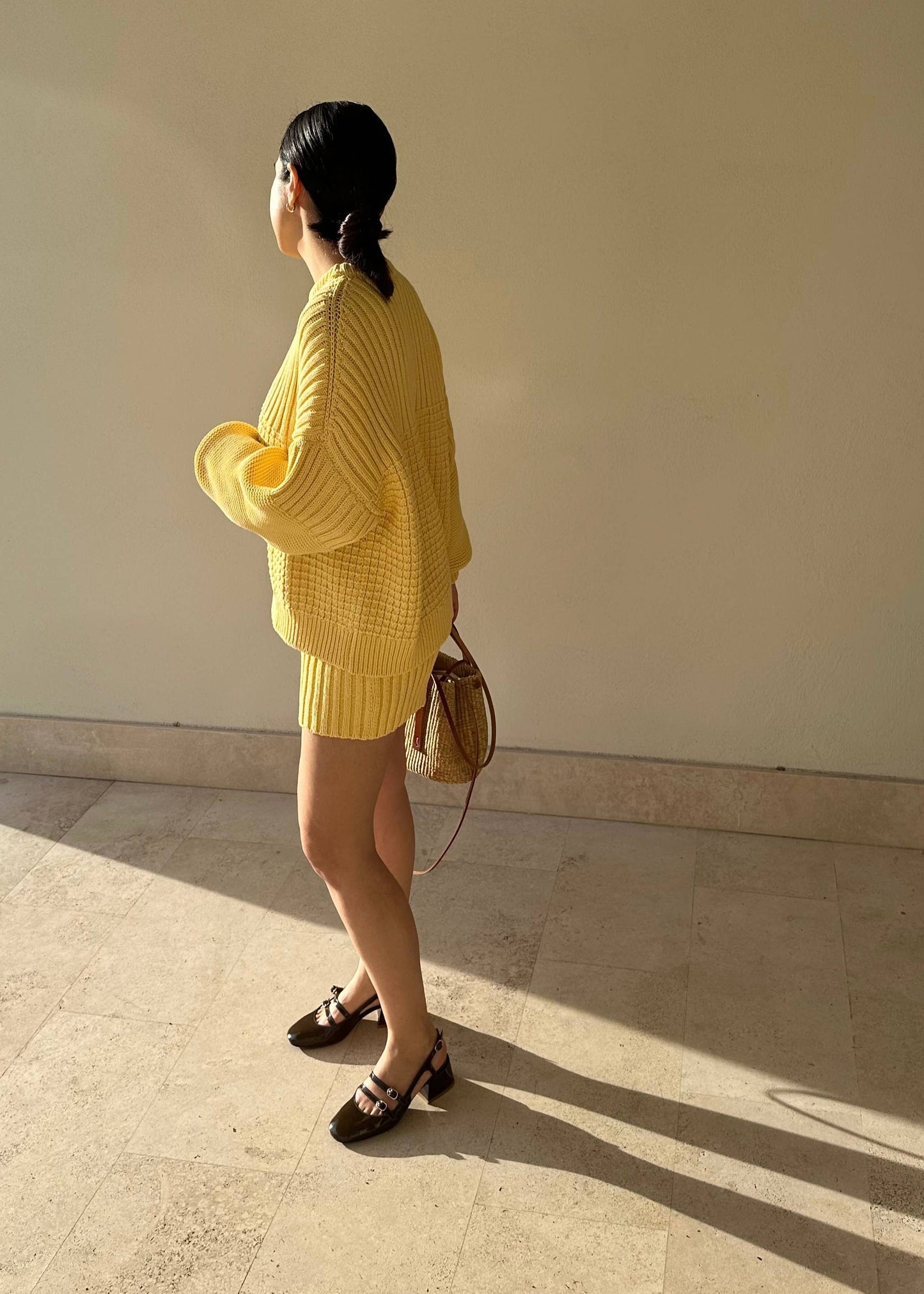 Delčia Organic Cotton Sweater - Lemon
