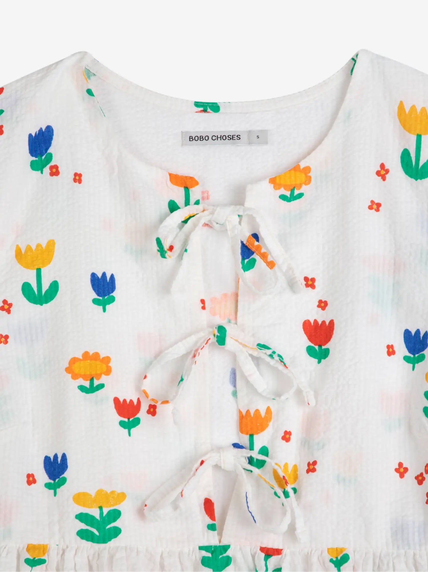 Garden Party Print Tie String Dress