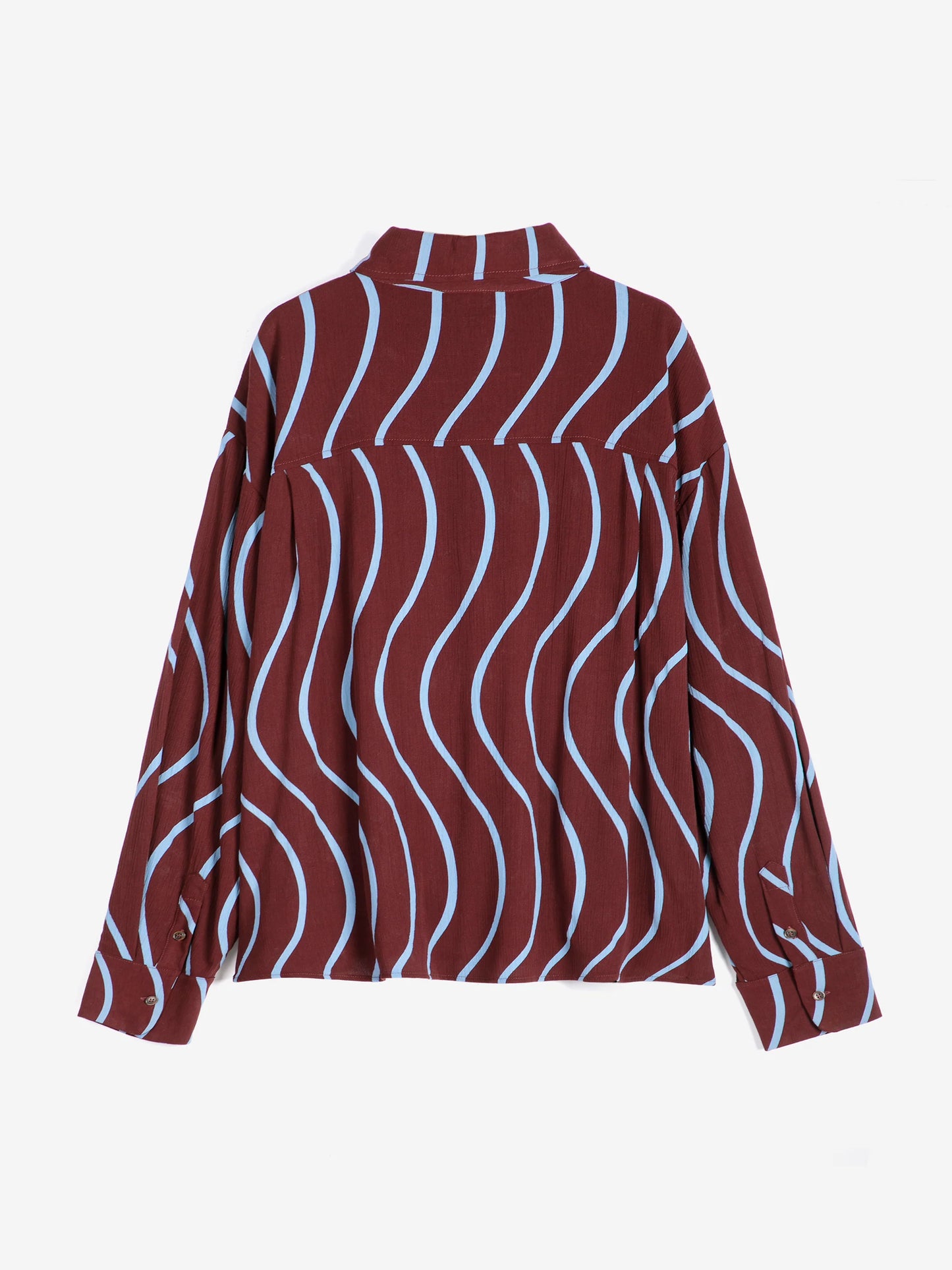 Psychedelic Stripes All Over Fluid Shirt