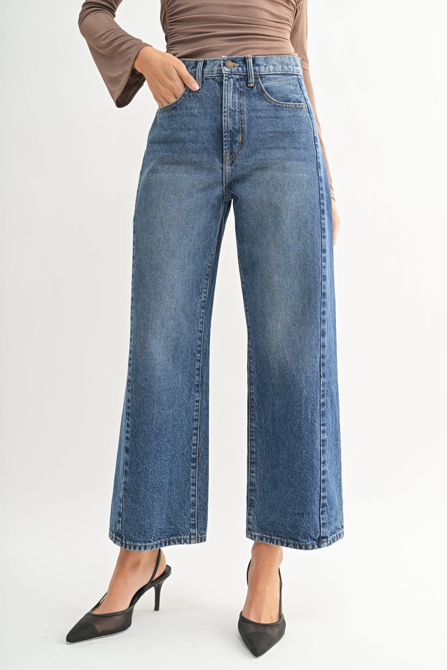 Barrel Jean Twist - Dark Denim