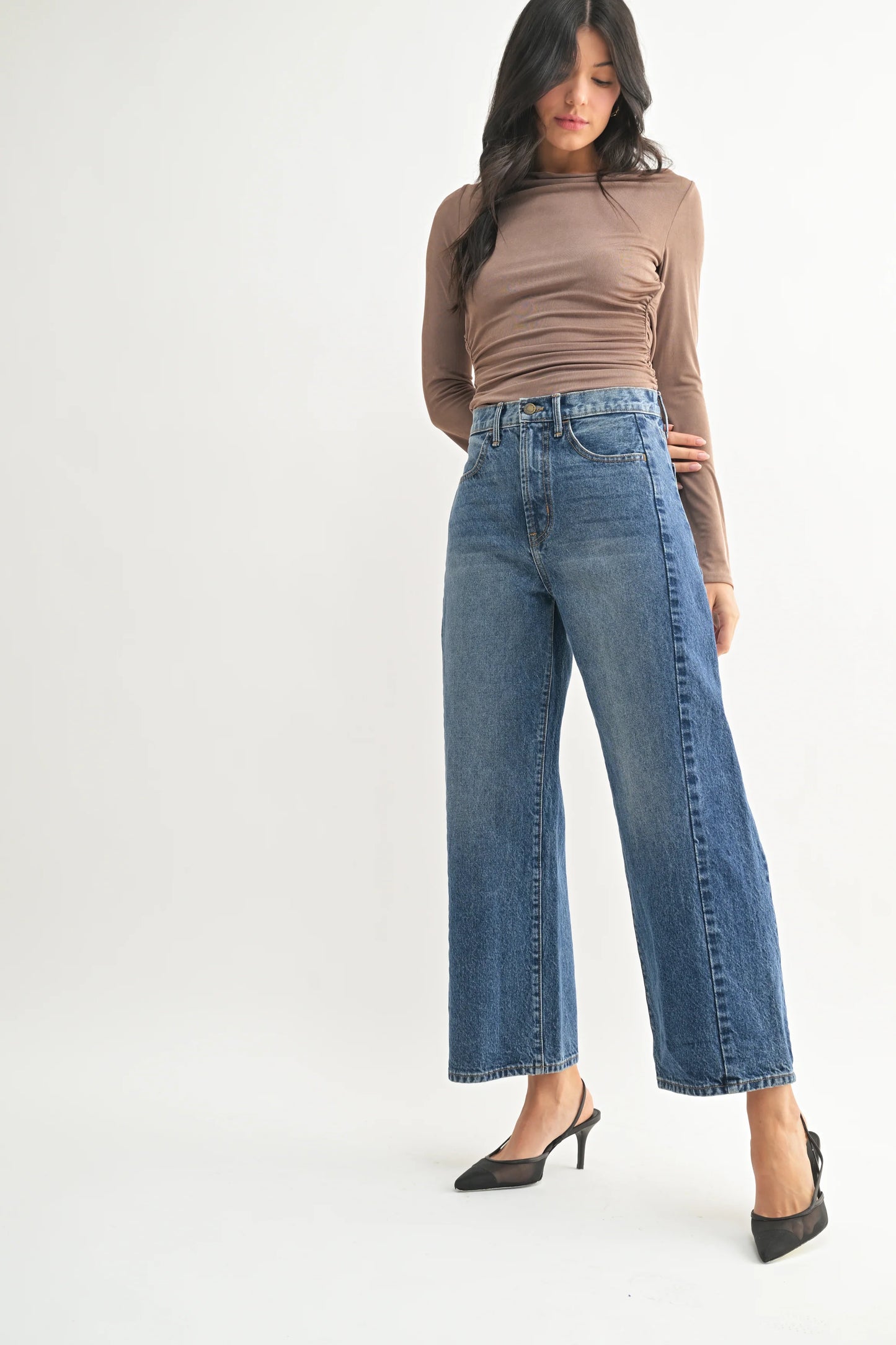 Barrel Jean Twist - Dark Denim