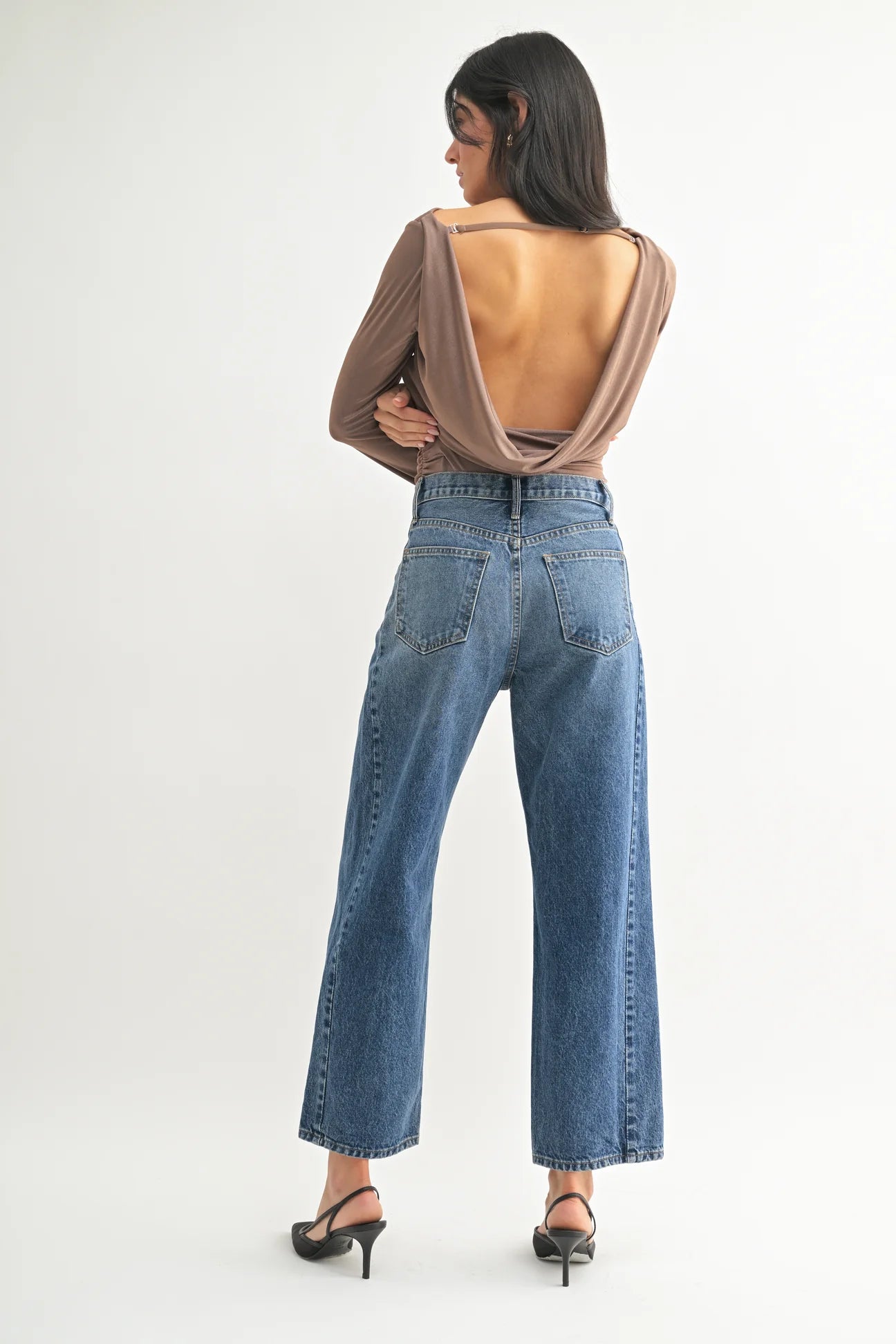 Barrel Jean Twist - Dark Denim