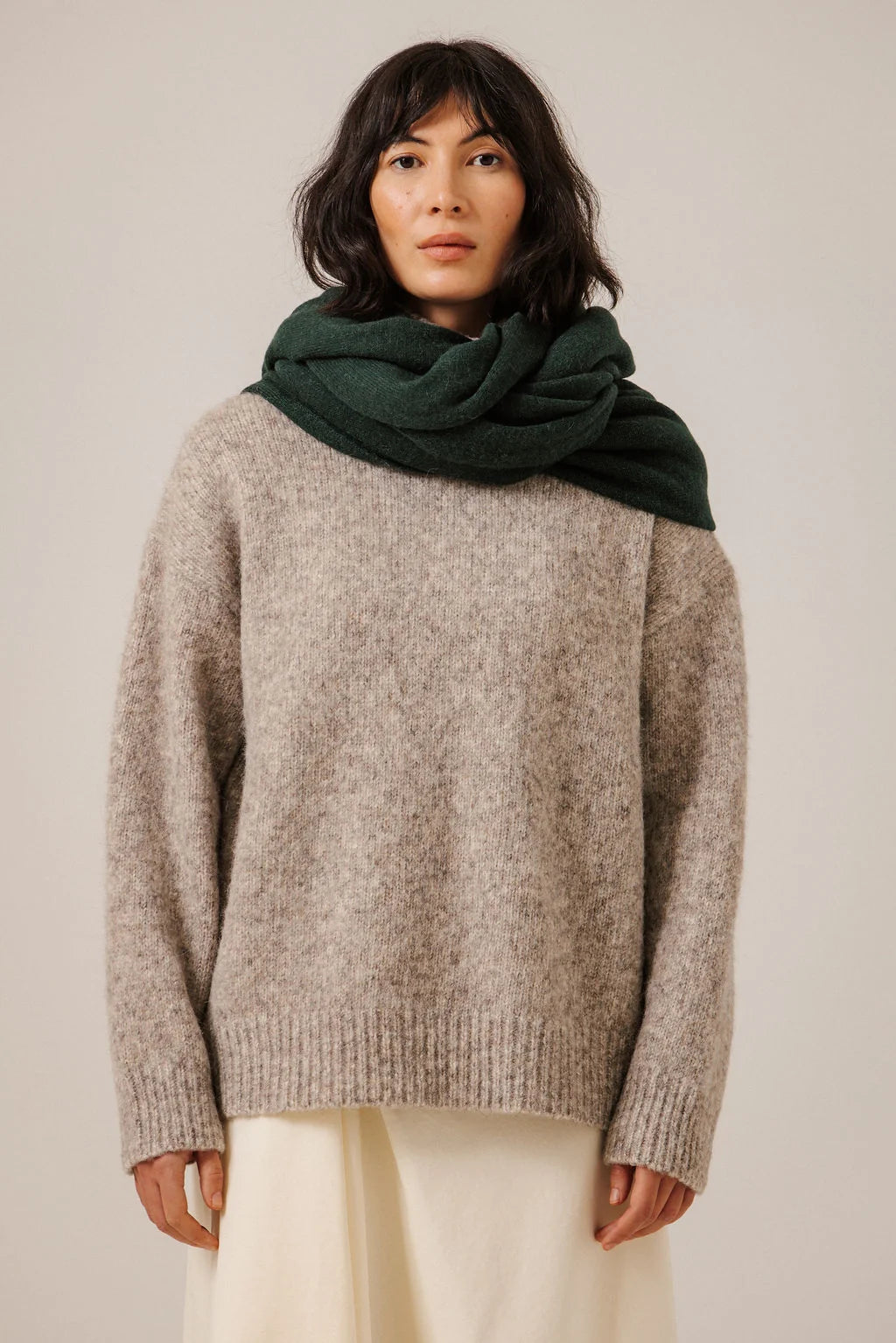 Baby Alpaca Travel Wrap - Emerald