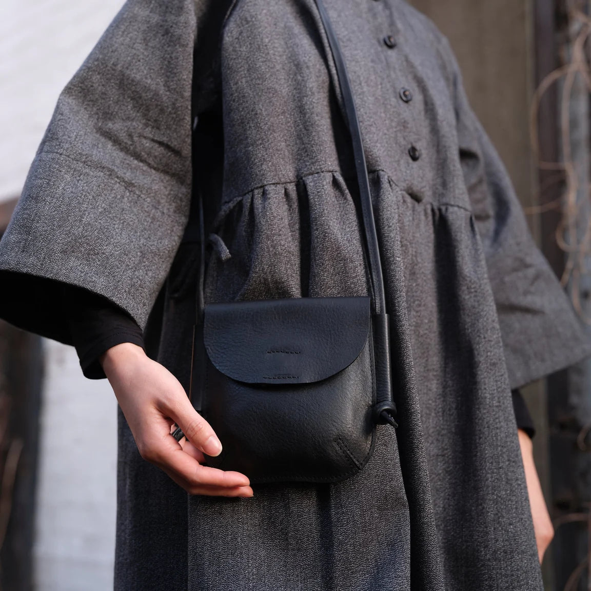 Mini Ribbon Bag - Black