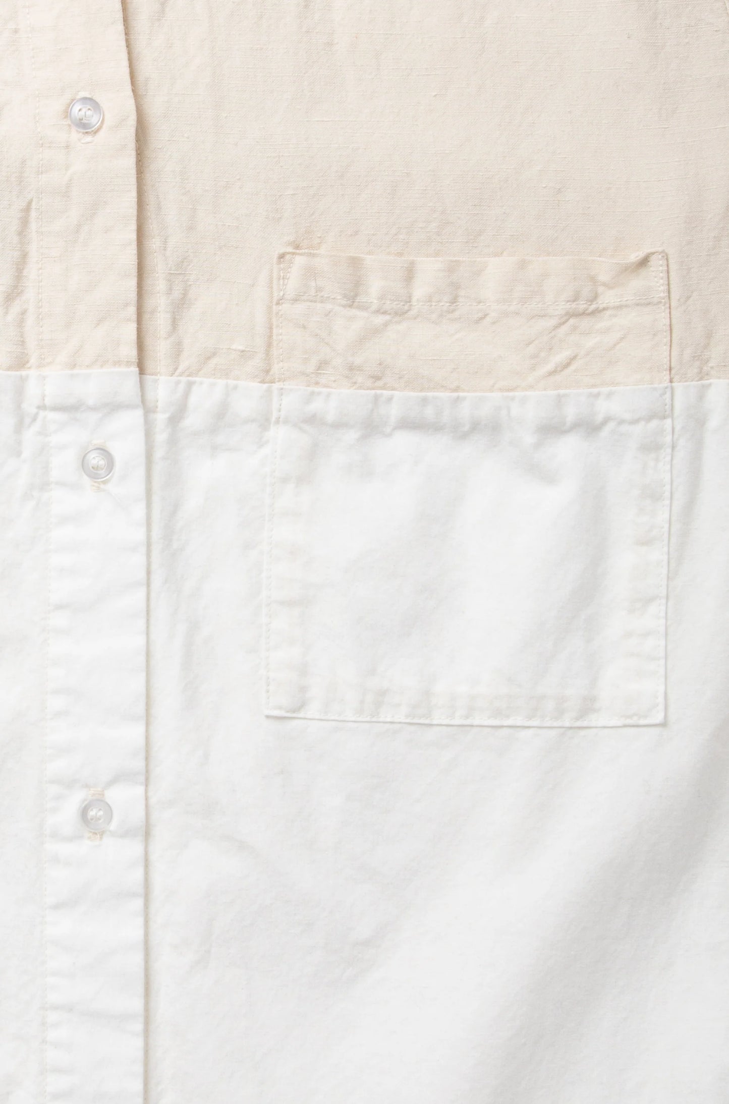 Bonding Shirt - Natural/White