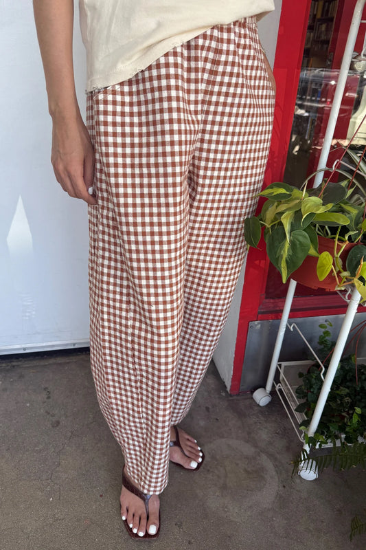 Arc Pants - Cinnamon Gingham