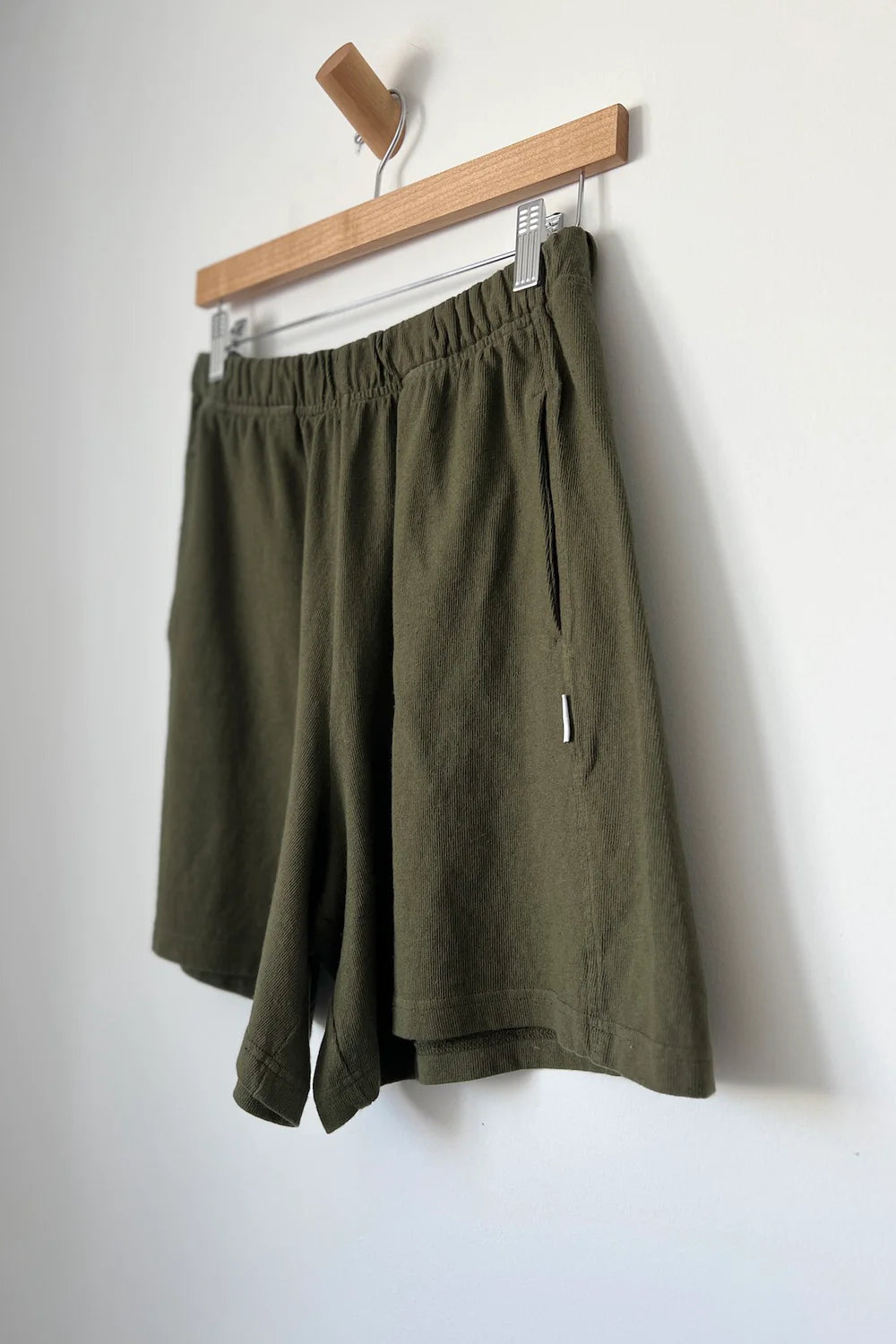 Flared Basketball Shorts - Olive Green