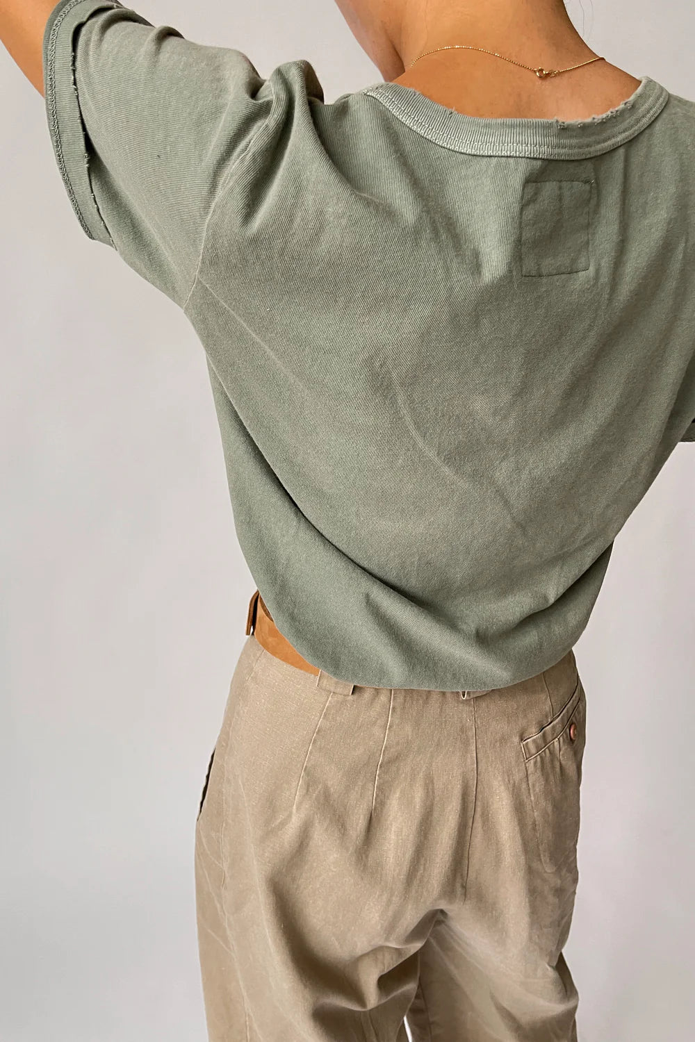 Organic Cotton La Vie Tee - Artichoke