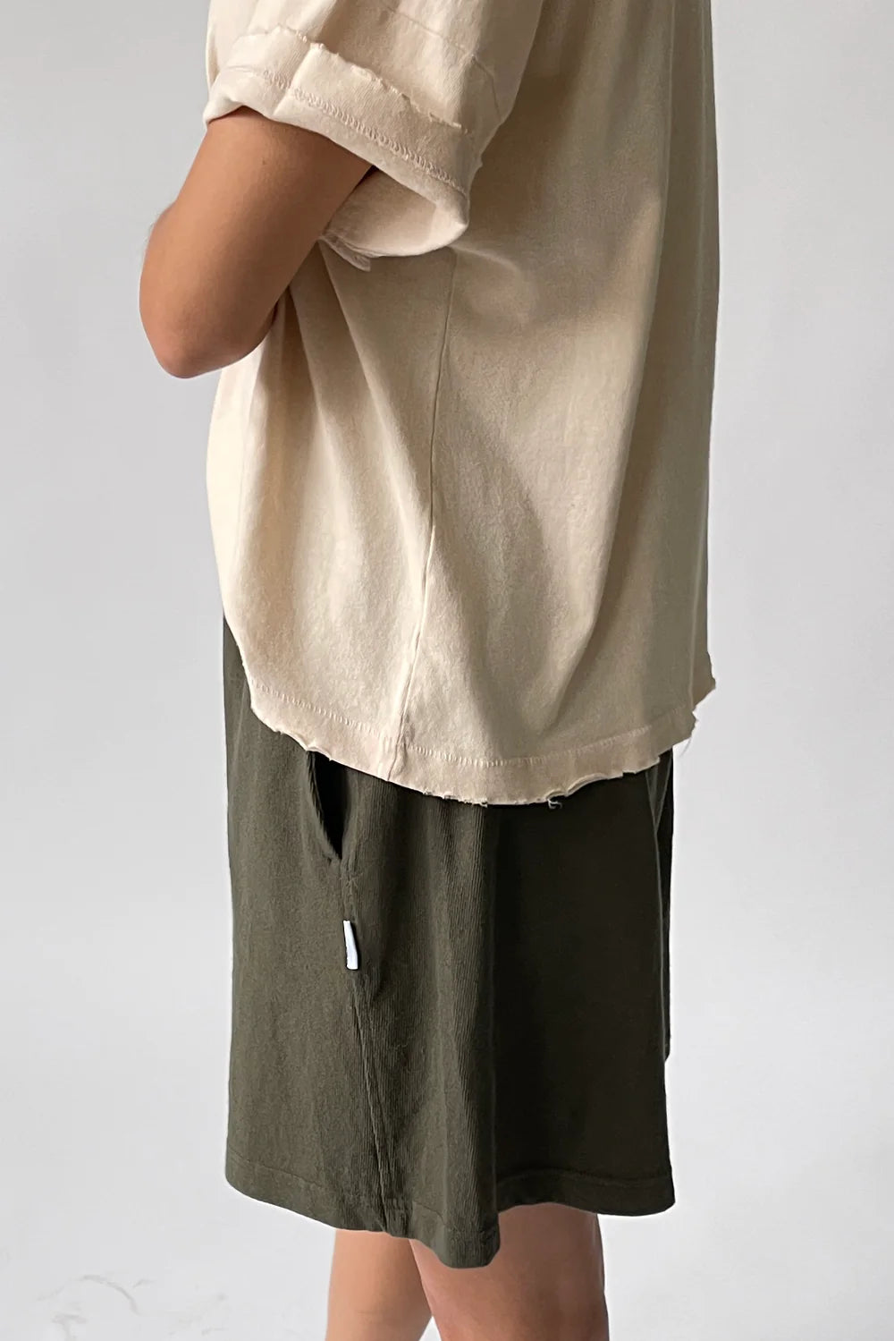 Flared Basketball Shorts - Olive Green