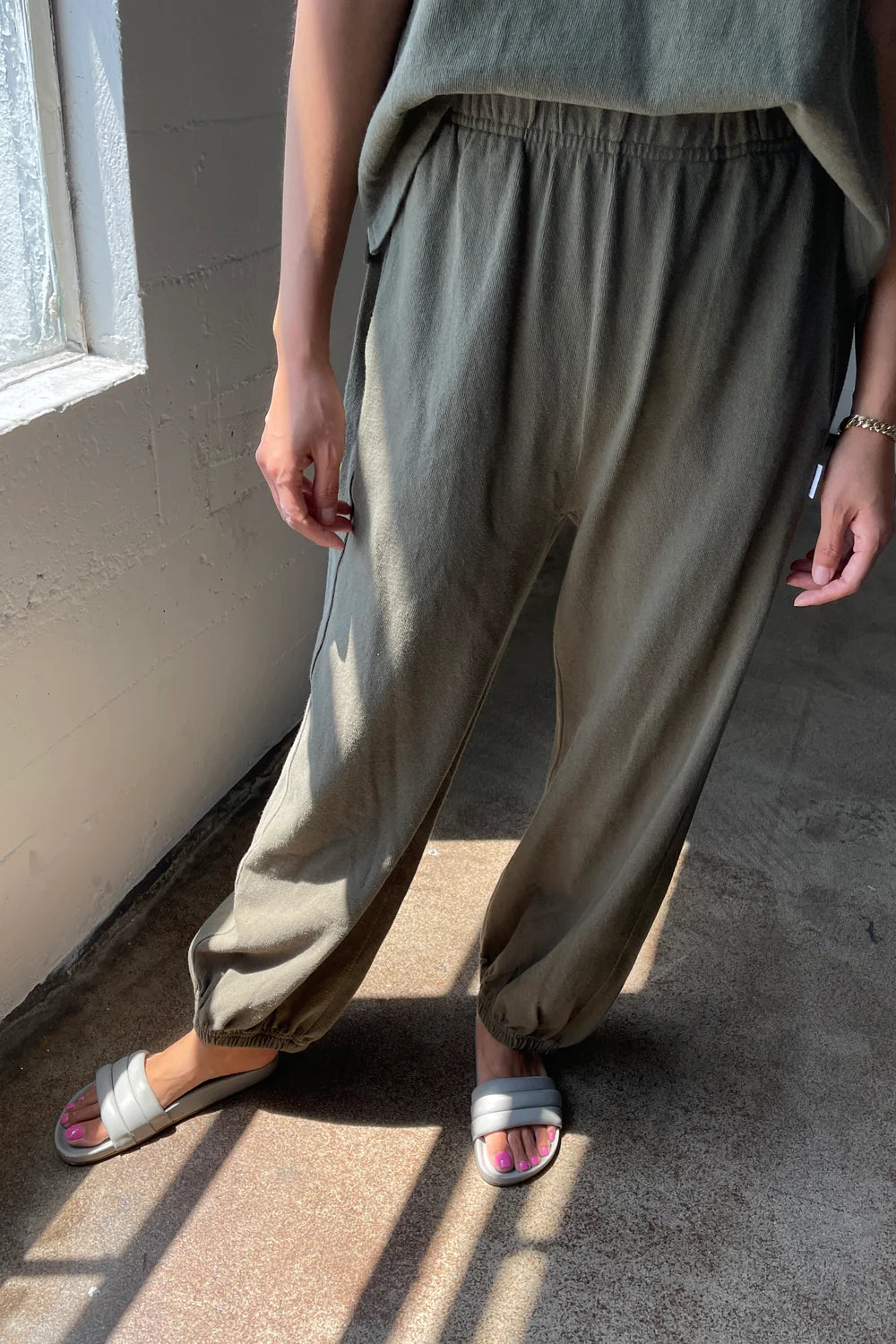 Balloon Pants - Olive Green