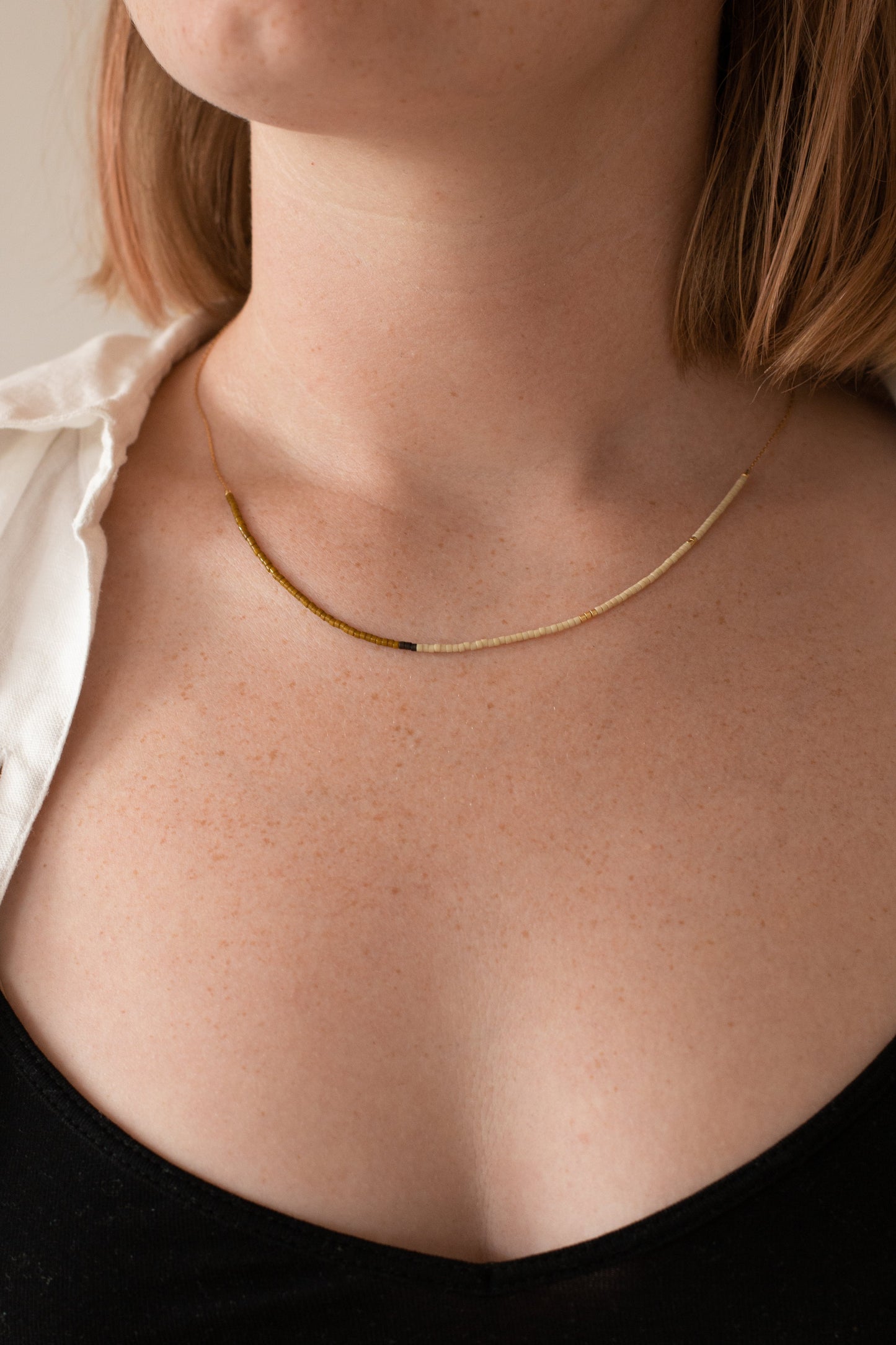Mala Necklace - Olive