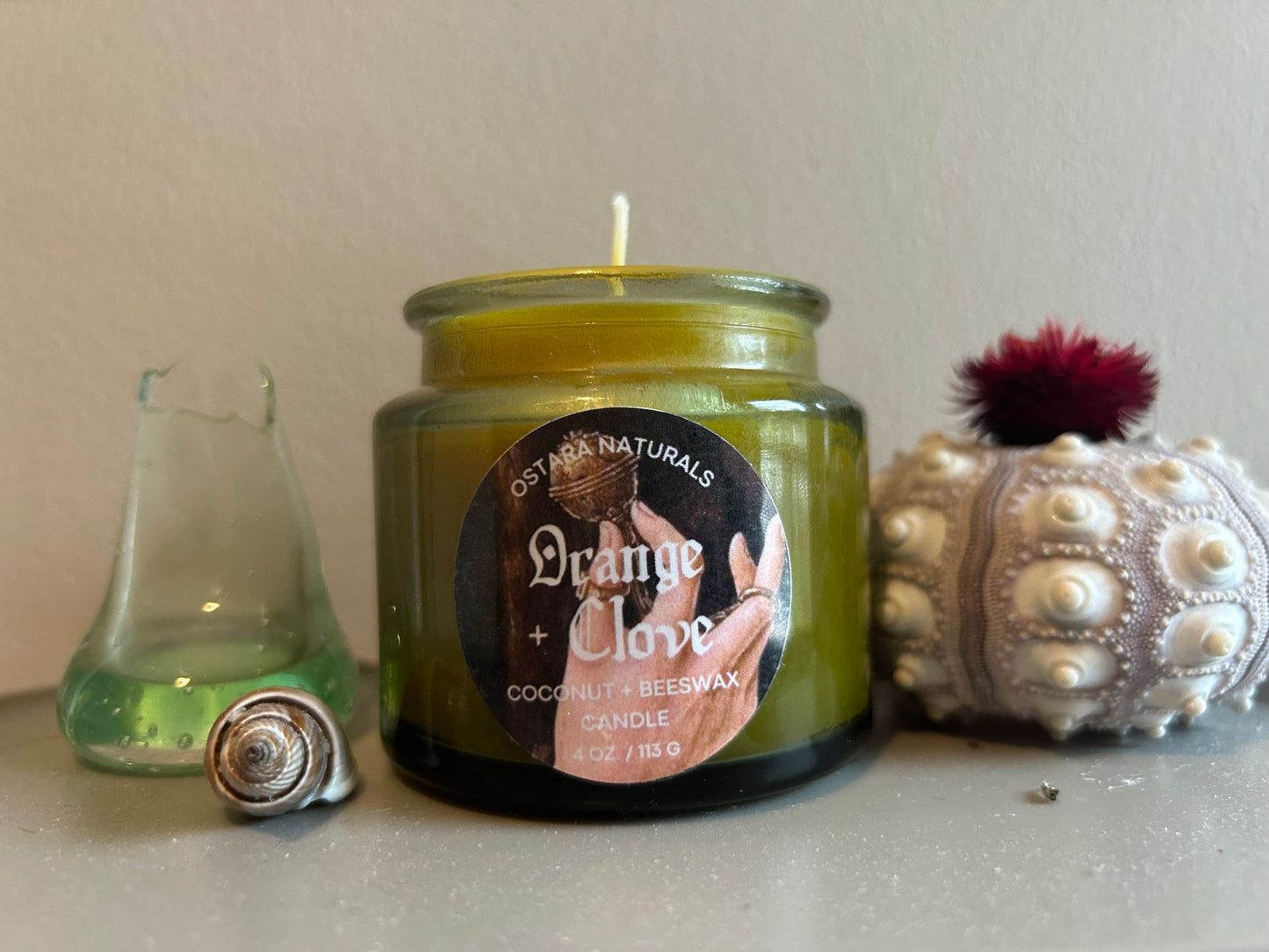 Orange + Clove - Coconut & Beeswax Candle