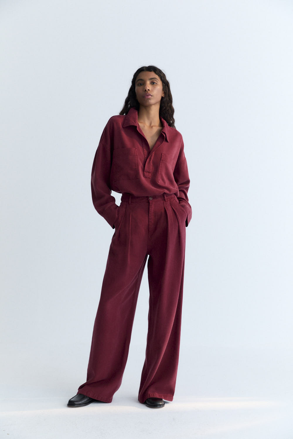 TNS Tencel Pant - Plum Fantasy