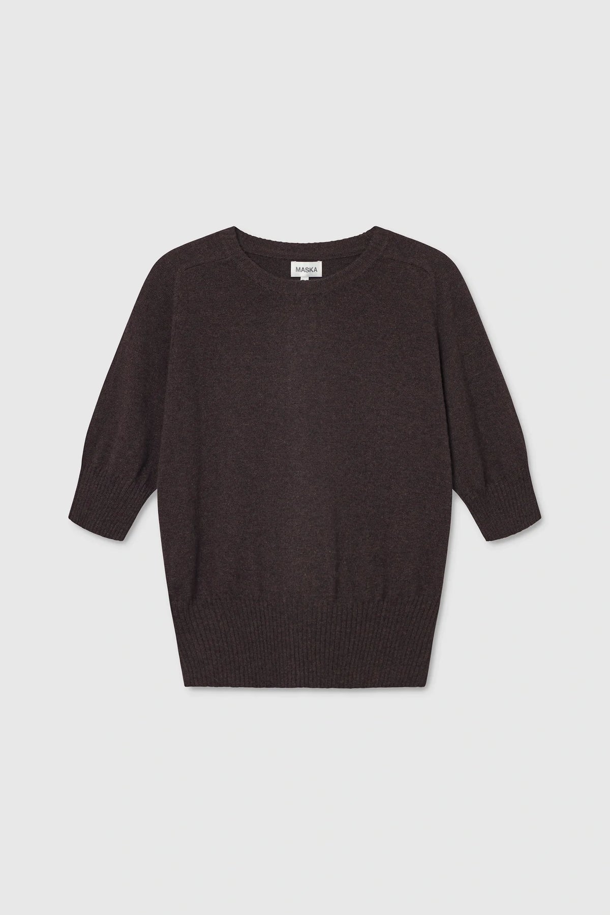 Ada Cashmere T-Shirt - Dark Brown
