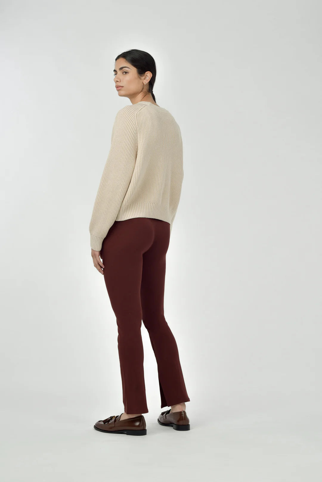 Avery Crew Neck Sweater - Vintage Oat