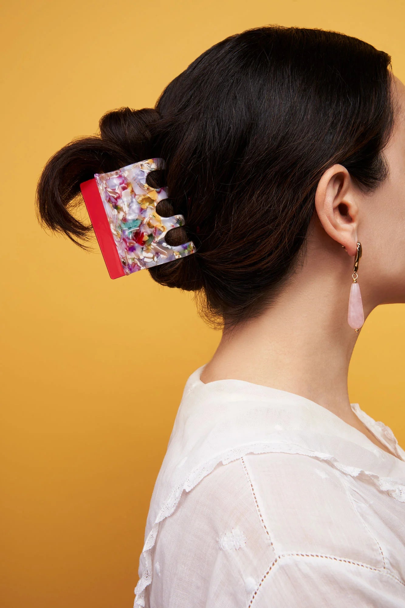 Gemini Hair Claw in Peony